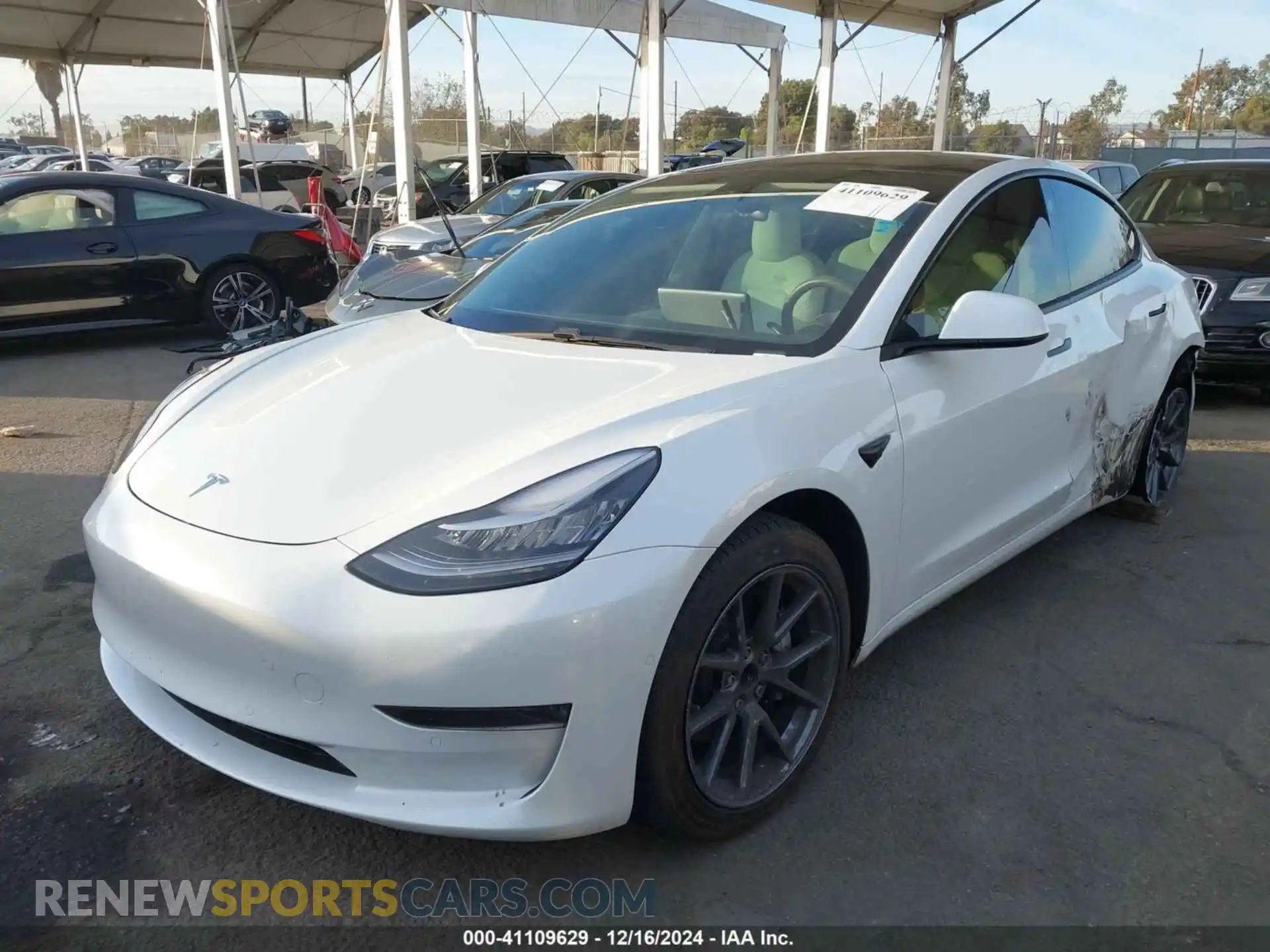 2 Photograph of a damaged car 5YJ3E1EA5MF858898 TESLA MODEL 3 2021