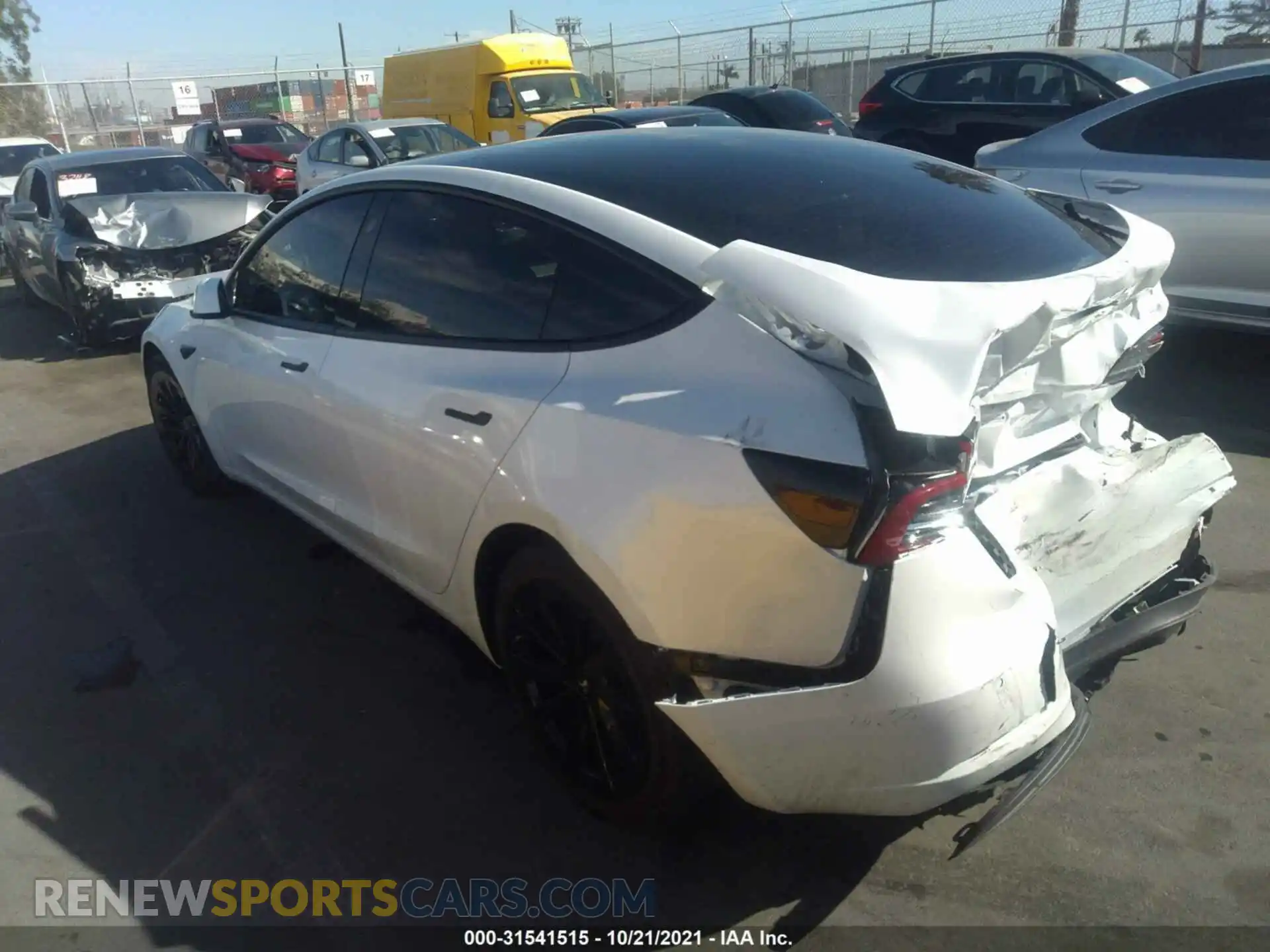 3 Photograph of a damaged car 5YJ3E1EA5MF874583 TESLA MODEL 3 2021