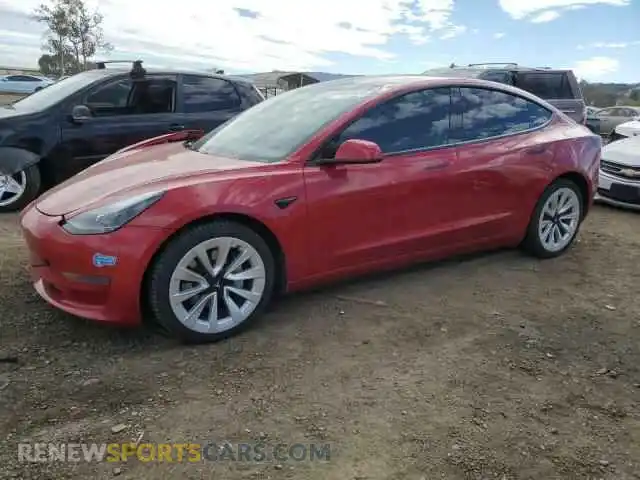1 Фотография поврежденного автомобиля 5YJ3E1EA5MF908179 TESLA MODEL 3 2021