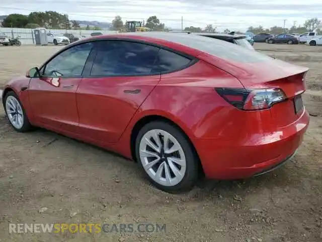 2 Фотография поврежденного автомобиля 5YJ3E1EA5MF908179 TESLA MODEL 3 2021