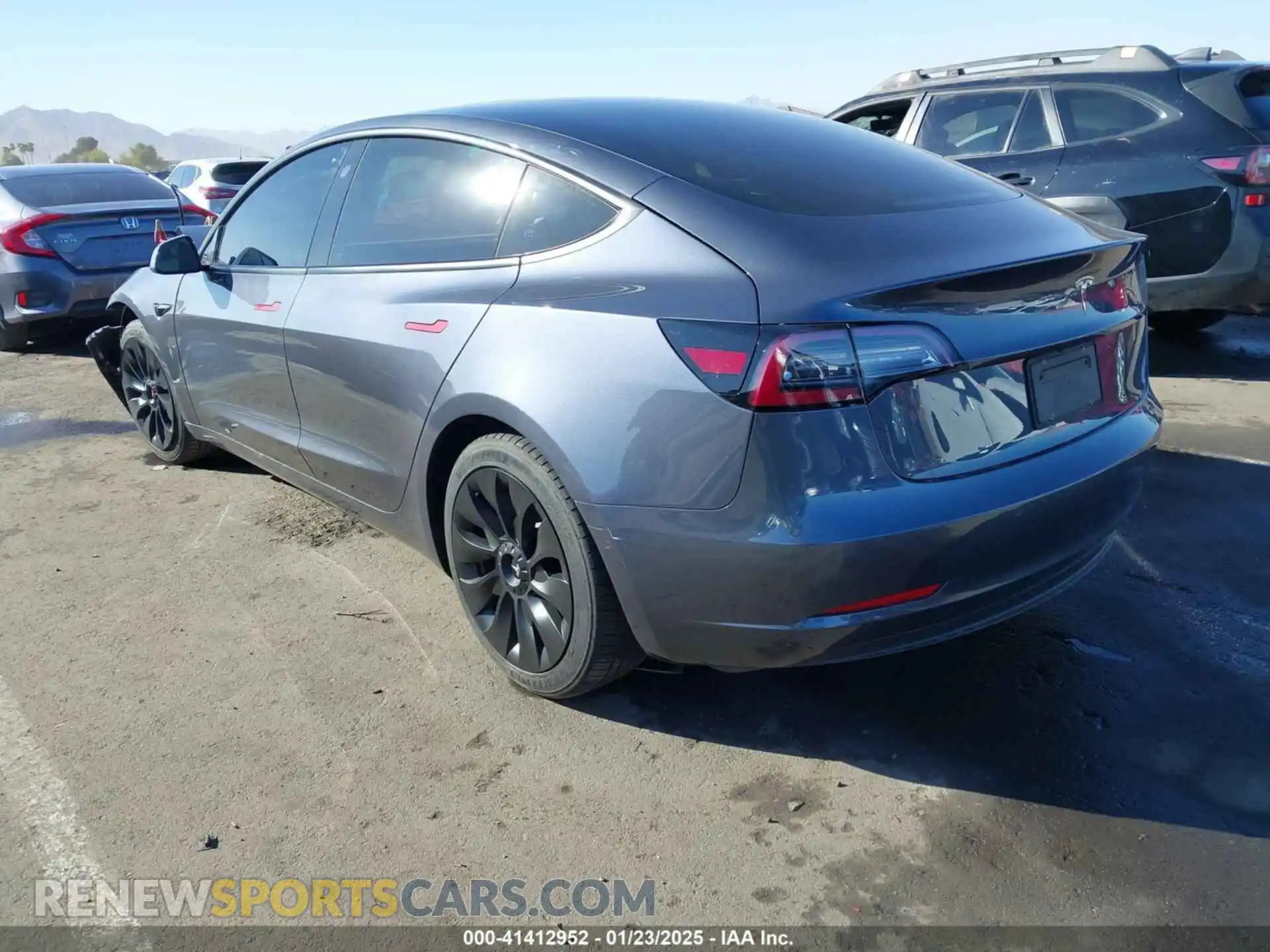 3 Photograph of a damaged car 5YJ3E1EA5MF919473 TESLA MODEL 3 2021