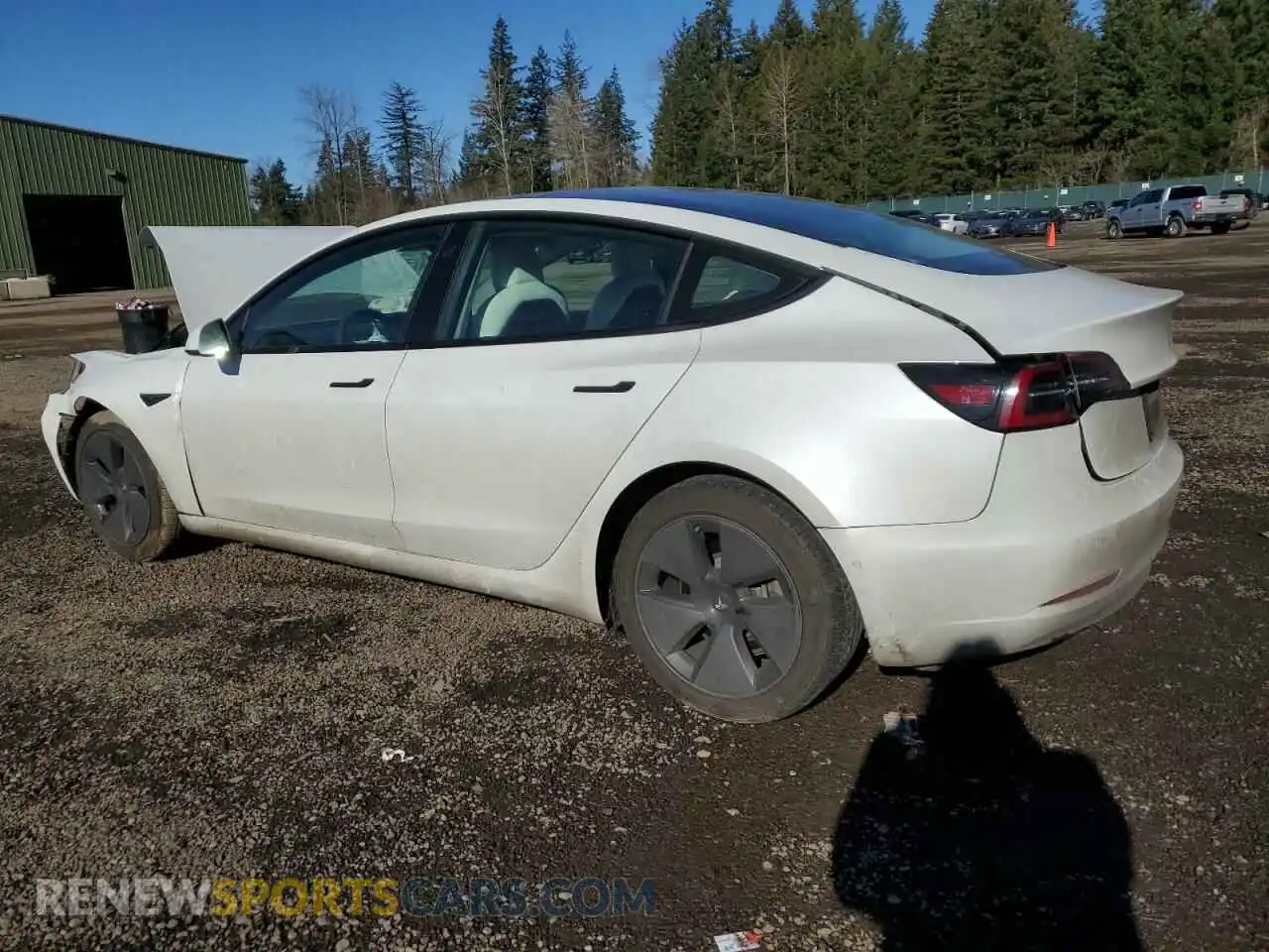2 Photograph of a damaged car 5YJ3E1EA5MF928934 TESLA MODEL 3 2021