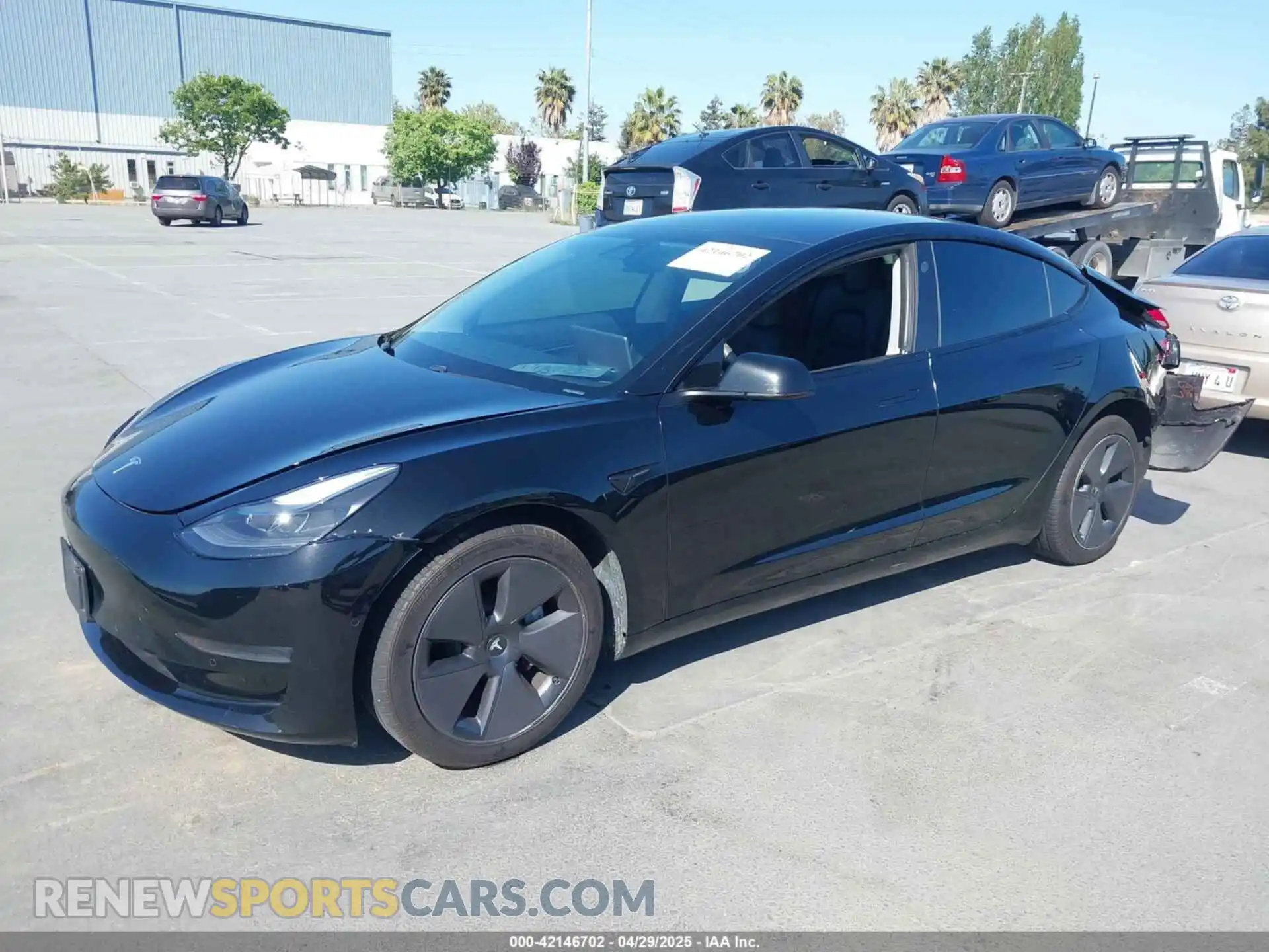 2 Photograph of a damaged car 5YJ3E1EA5MF939299 TESLA MODEL 3 2021