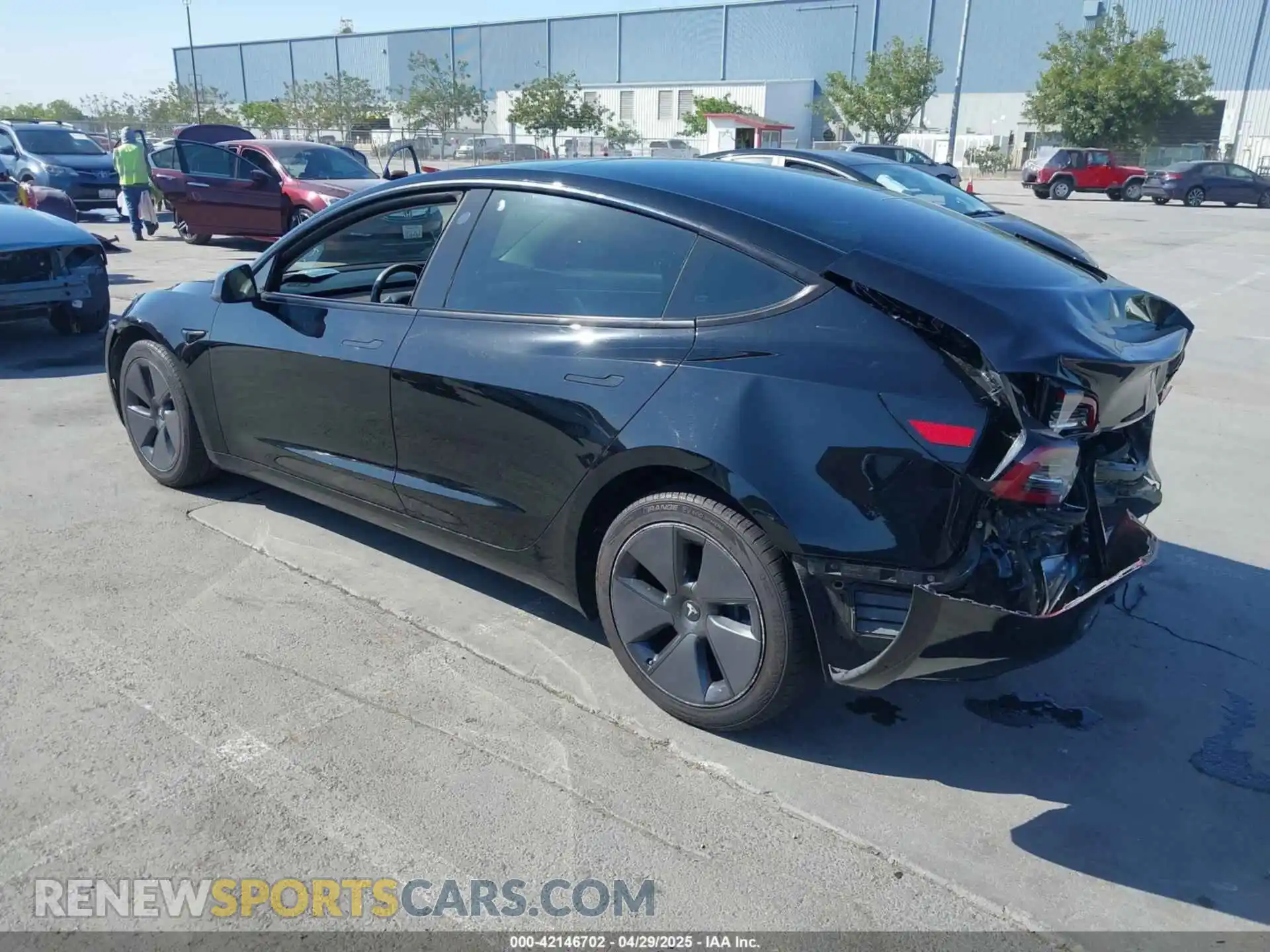 3 Photograph of a damaged car 5YJ3E1EA5MF939299 TESLA MODEL 3 2021