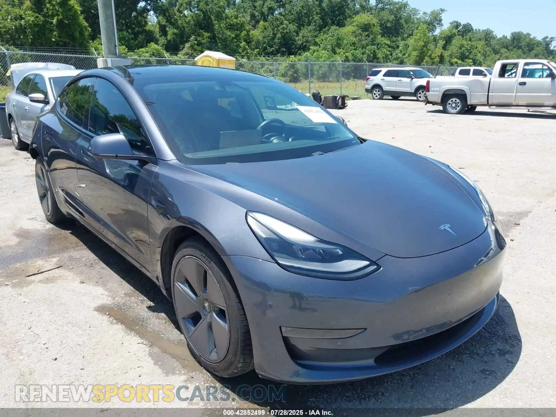 1 Photograph of a damaged car 5YJ3E1EA5MF969029 TESLA MODEL 3 2021