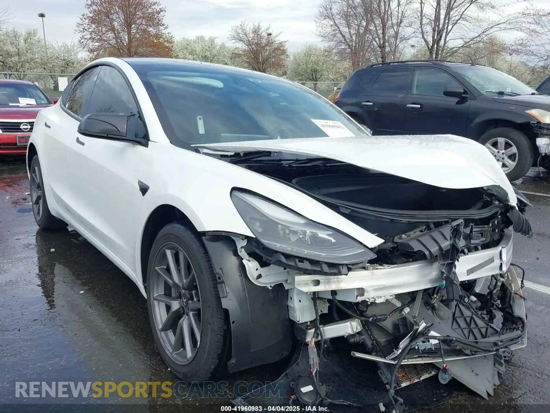 1 Photograph of a damaged car 5YJ3E1EA5MF976255 TESLA MODEL 3 2021