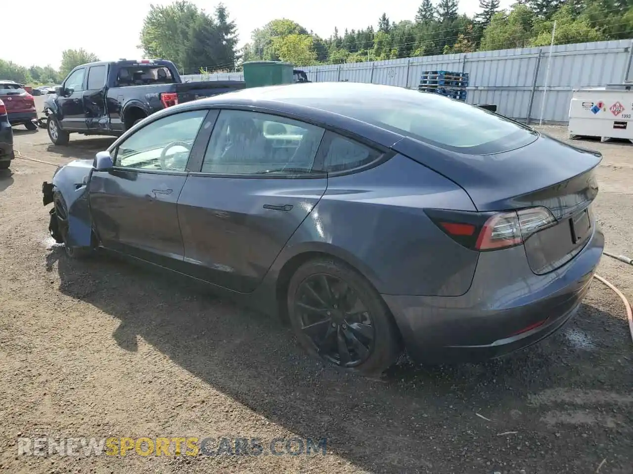 2 Photograph of a damaged car 5YJ3E1EA5MF982265 TESLA MODEL 3 2021