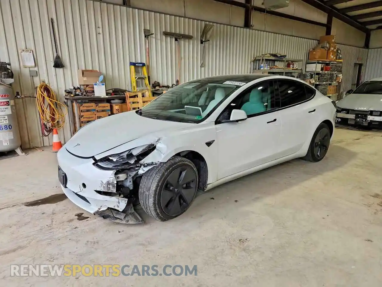1 Photograph of a damaged car 5YJ3E1EA5MF994321 TESLA MODEL 3 2021