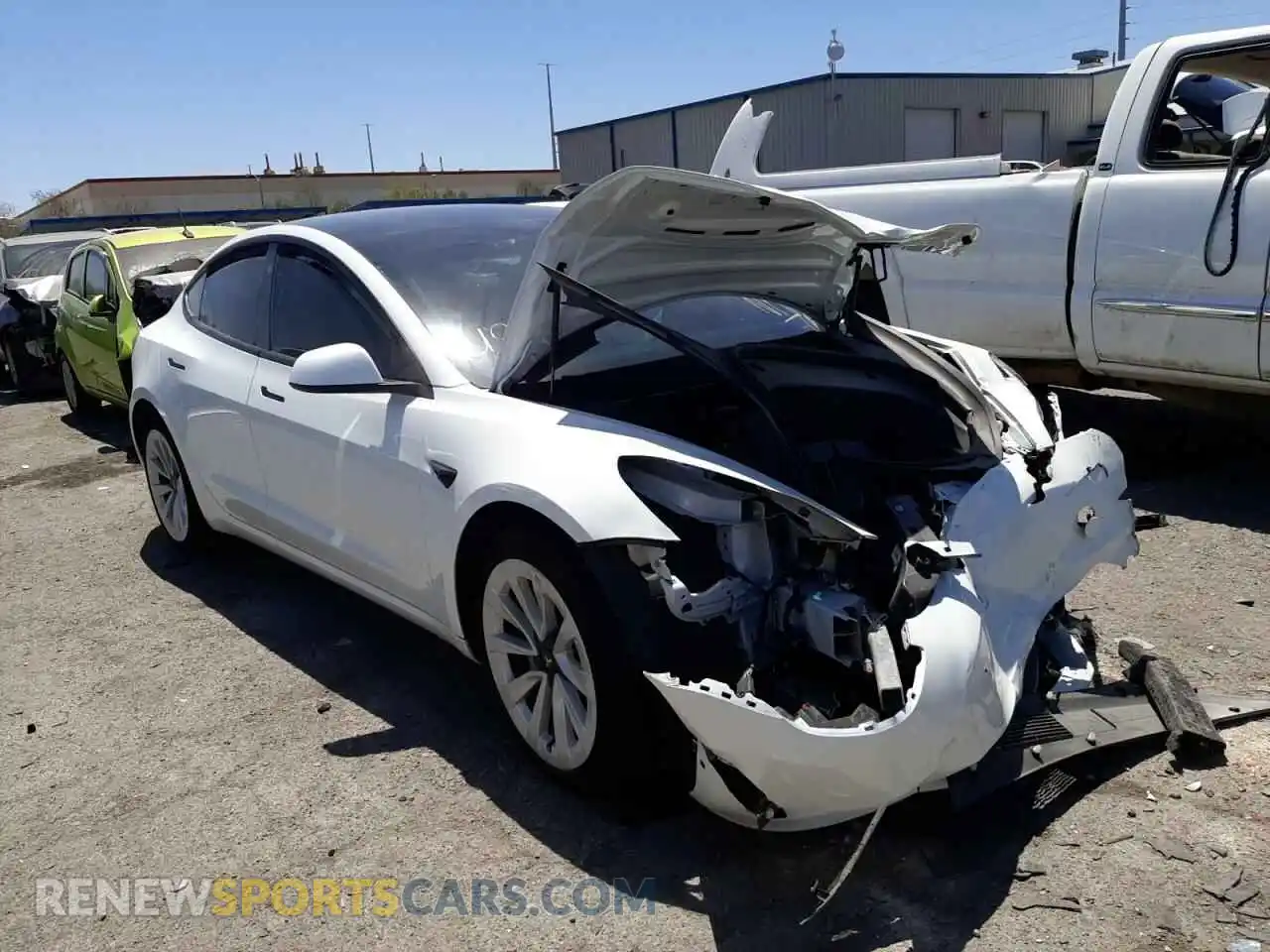 1 Photograph of a damaged car 5YJ3E1EA5MF994397 TESLA MODEL 3 2021