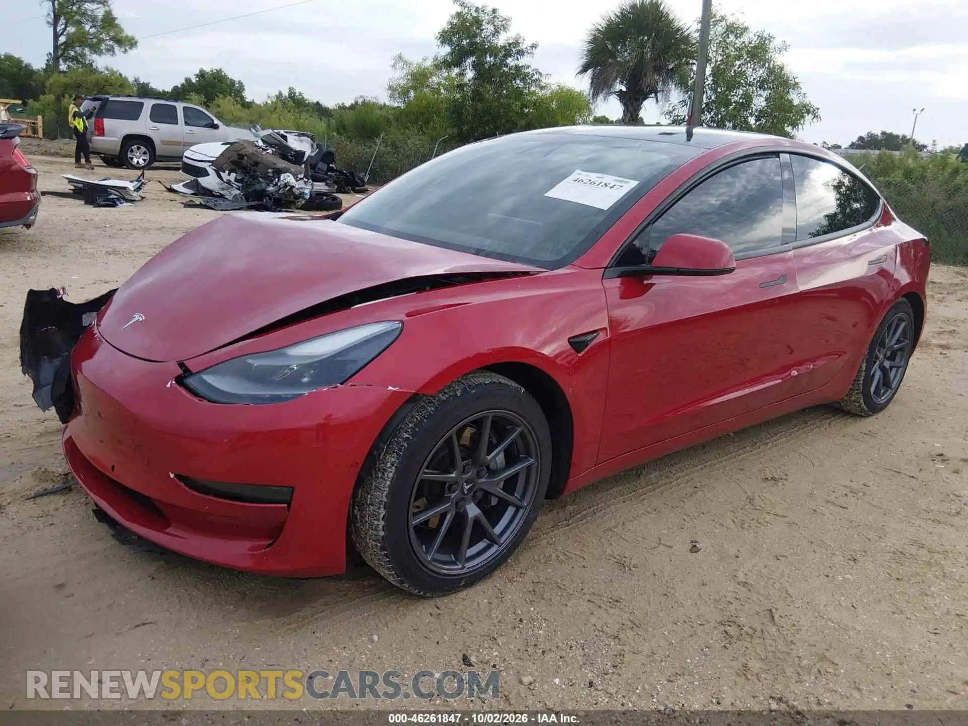 2 fotografías del automóvil dañado 5YJ3E1EA6MF026728 TESLA MODEL 3 2021