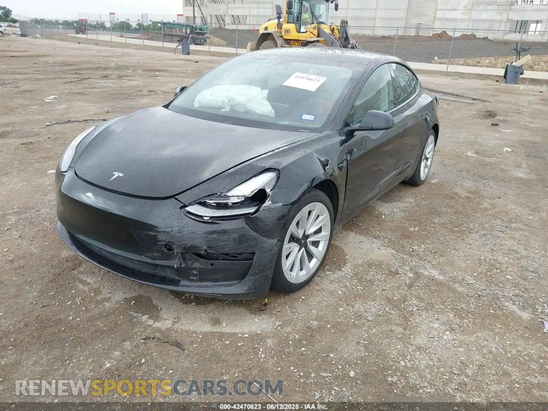 2 Photograph of a damaged car 5YJ3E1EA6MF028124 TESLA MODEL 3 2021