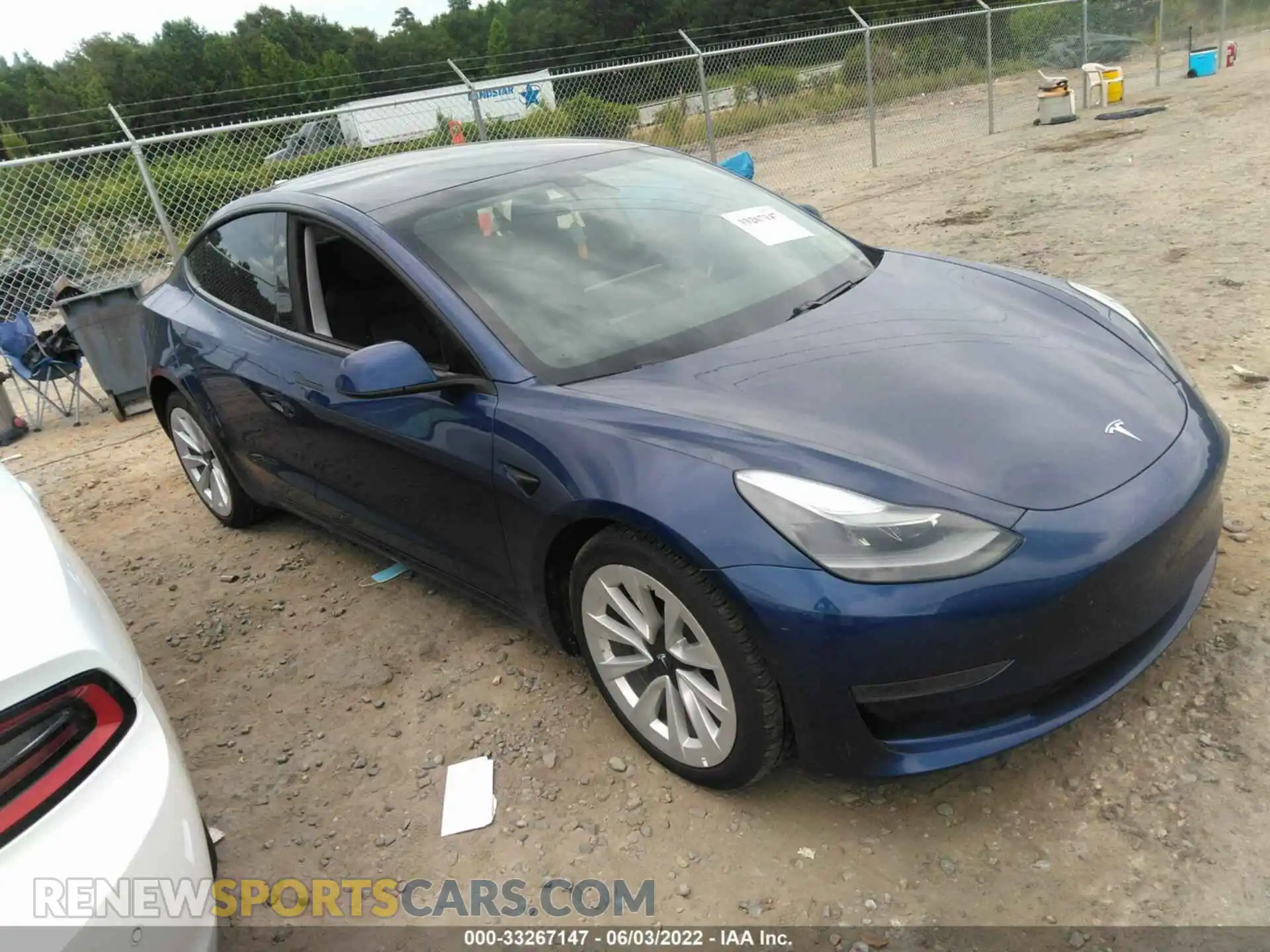 1 Photograph of a damaged car 5YJ3E1EA6MF047157 TESLA MODEL 3 2021