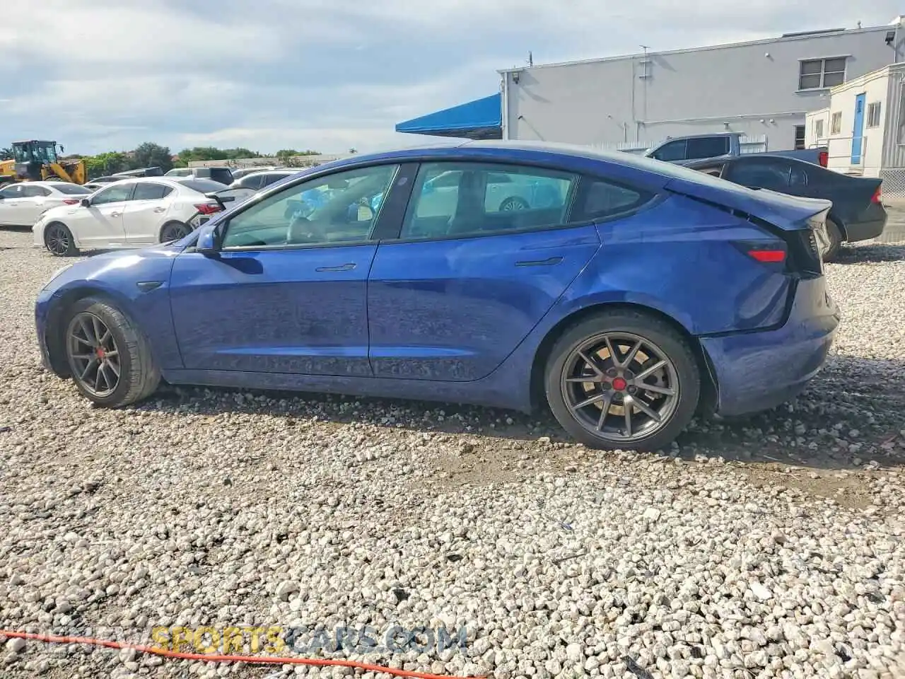 2 Photograph of a damaged car 5YJ3E1EA6MF048129 TESLA MODEL 3 2021