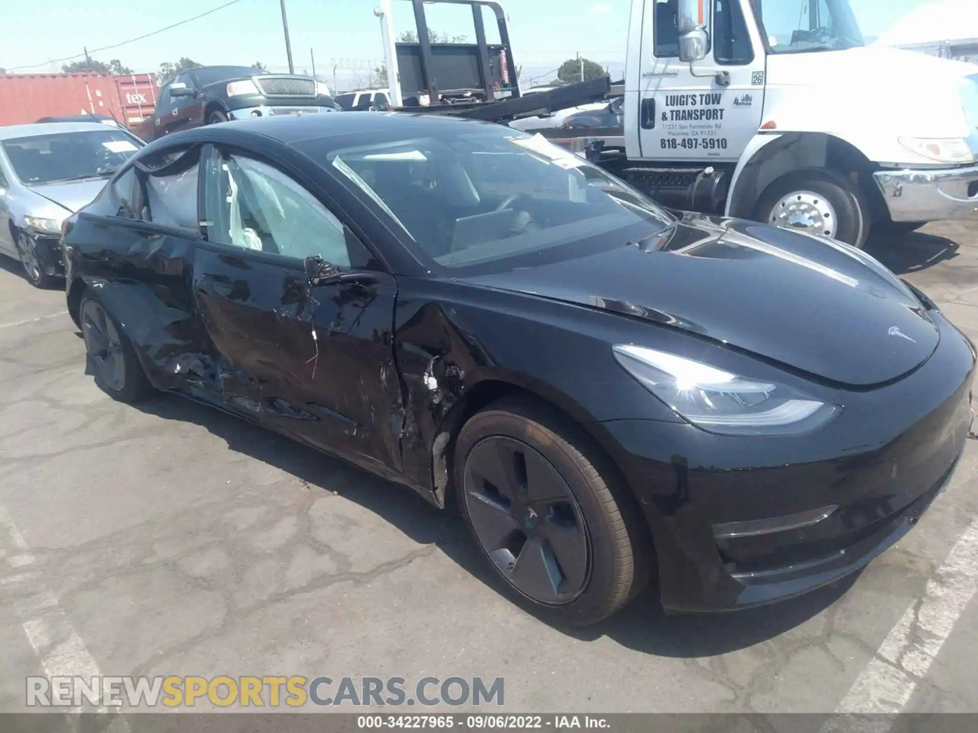 1 Photograph of a damaged car 5YJ3E1EA6MF051161 TESLA MODEL 3 2021