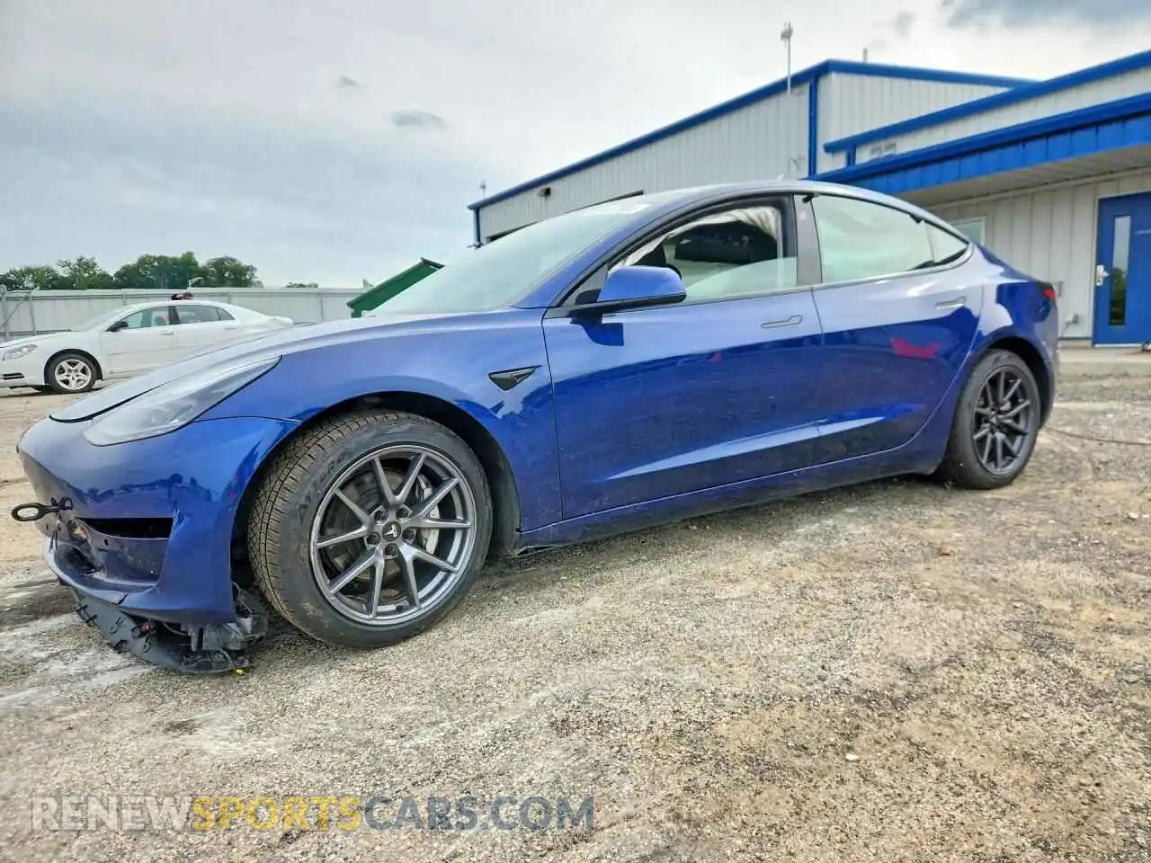 1 Photograph of a damaged car 5YJ3E1EA6MF058076 TESLA MODEL 3 2021