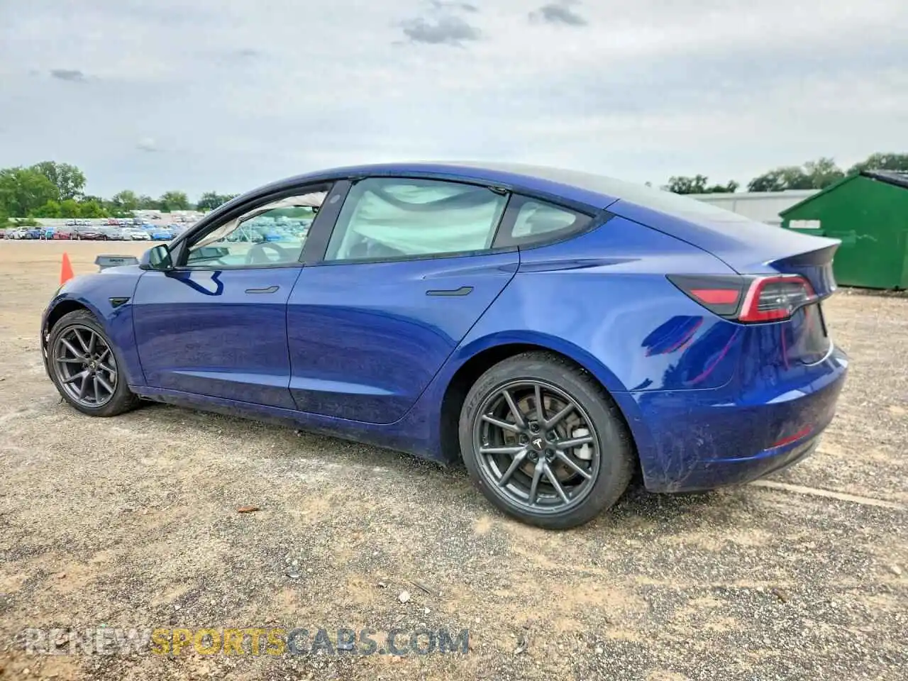 2 Photograph of a damaged car 5YJ3E1EA6MF058076 TESLA MODEL 3 2021