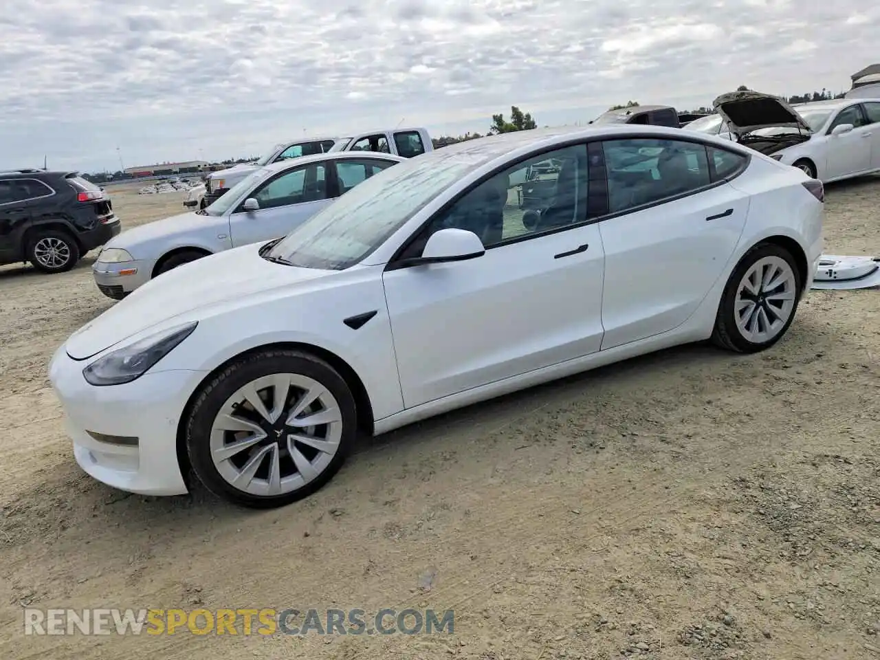 1 Photograph of a damaged car 5YJ3E1EA6MF065996 TESLA MODEL 3 2021