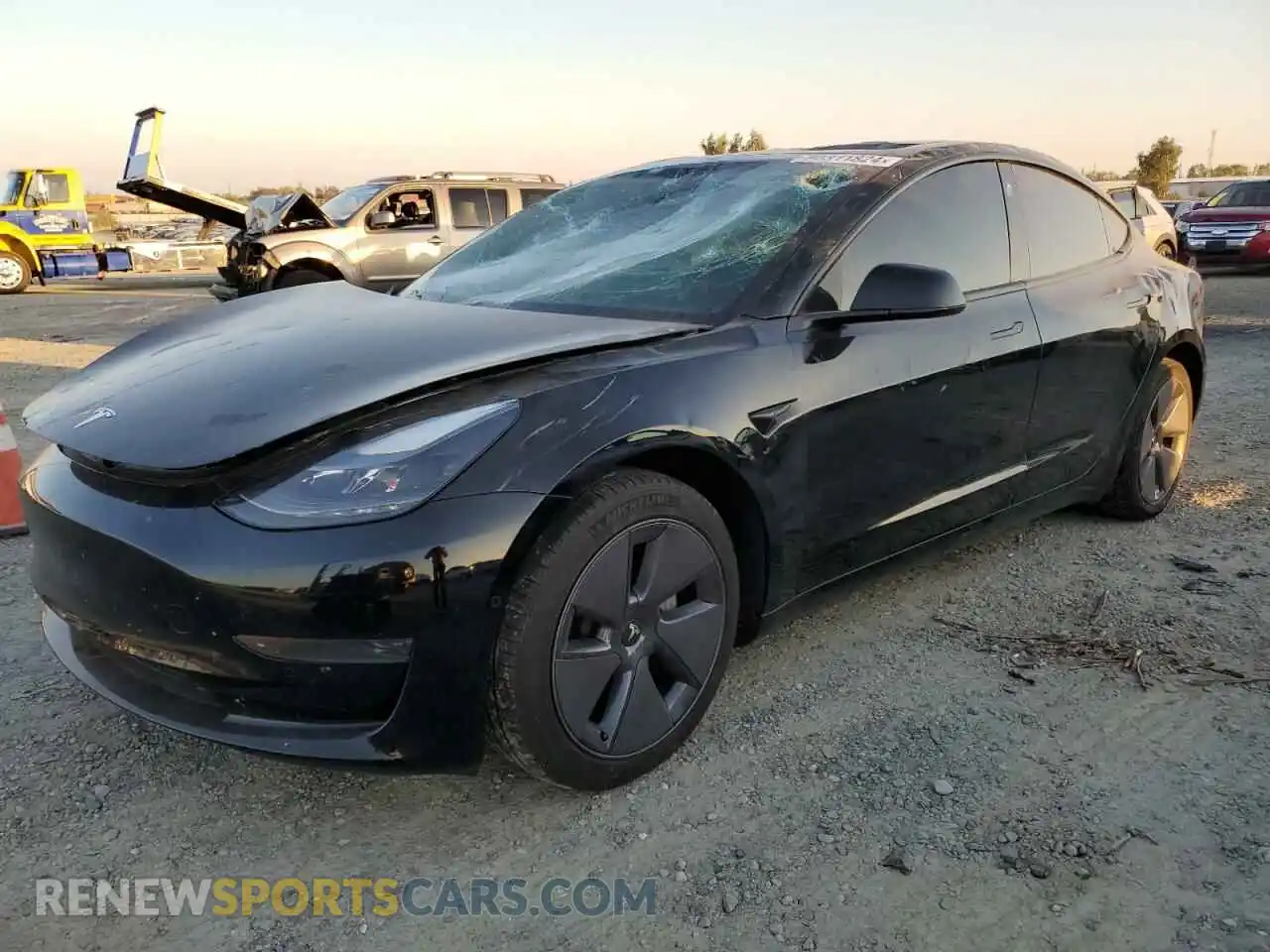 1 Фотография поврежденного автомобиля 5YJ3E1EA6MF067098 TESLA MODEL 3 2021