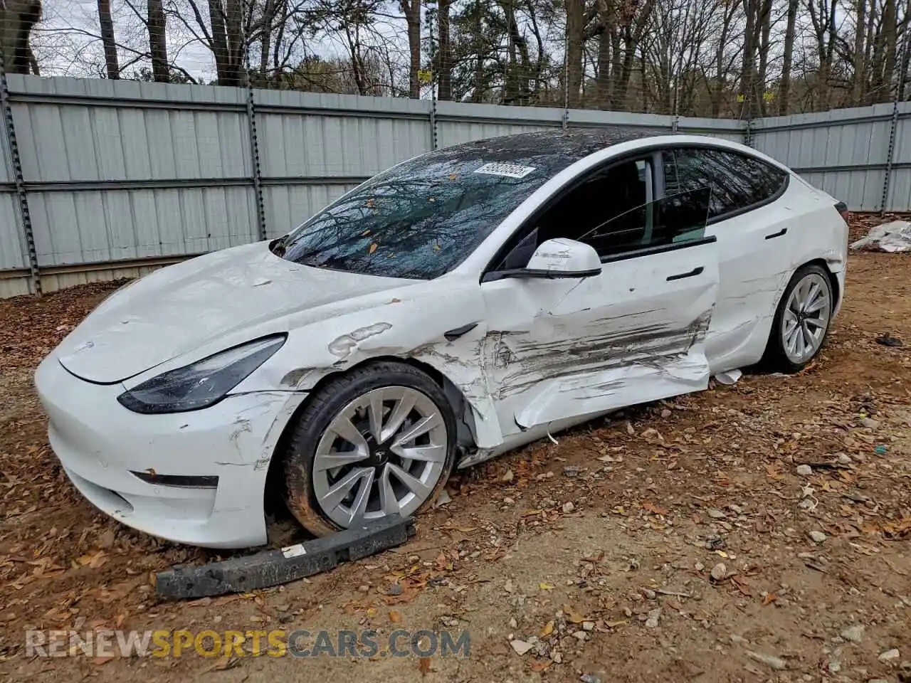1 Photograph of a damaged car 5YJ3E1EA6MF067246 TESLA MODEL 3 2021
