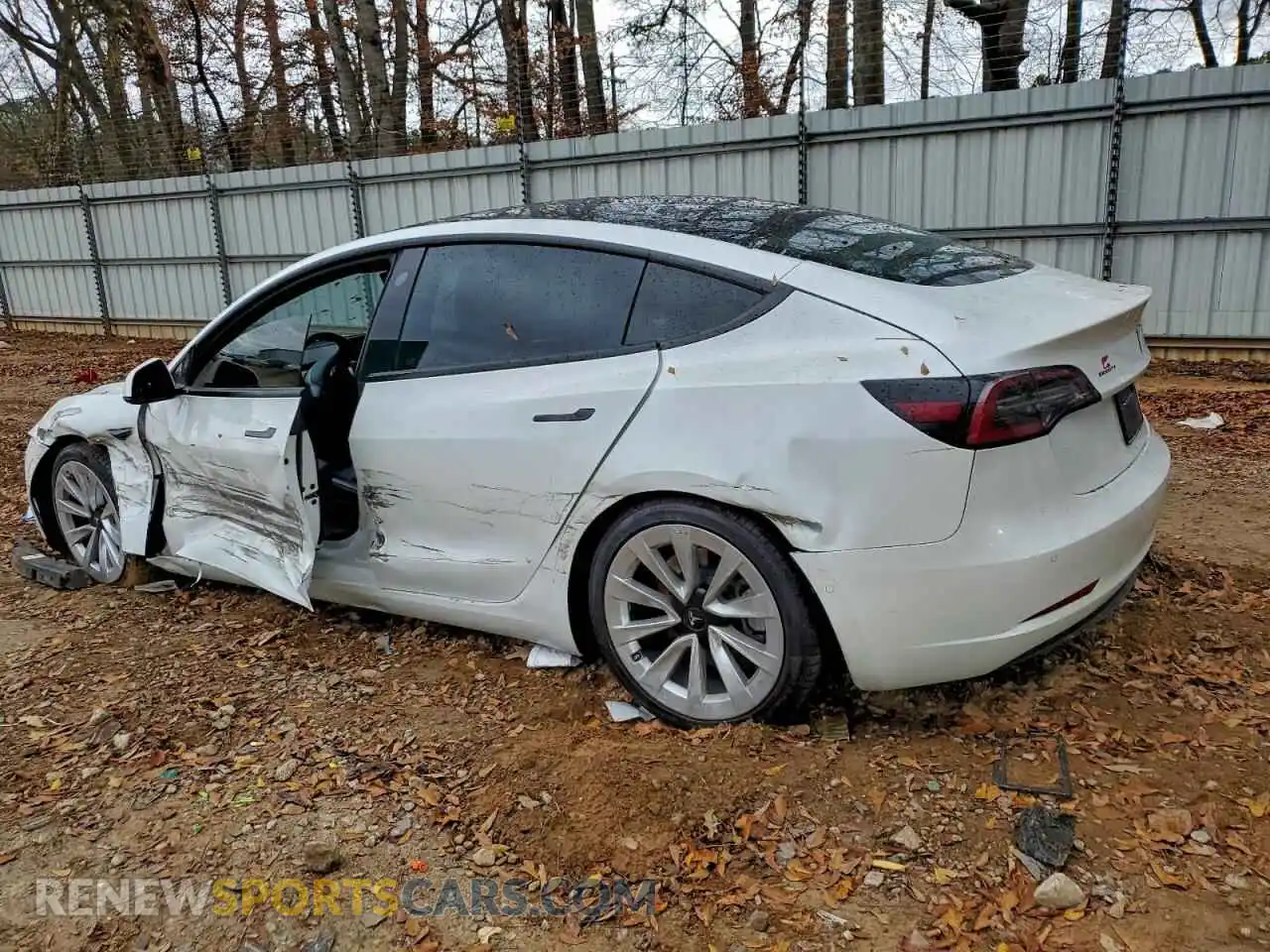 2 Photograph of a damaged car 5YJ3E1EA6MF067246 TESLA MODEL 3 2021