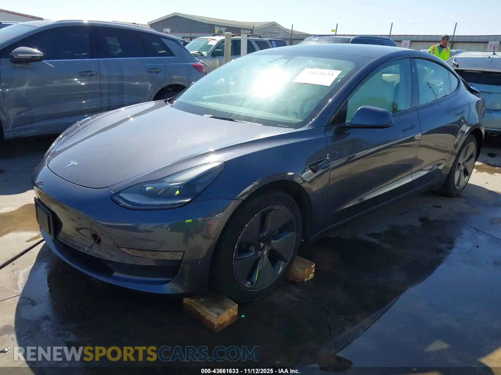 2 Photograph of a damaged car 5YJ3E1EA6MF091594 TESLA MODEL 3 2021