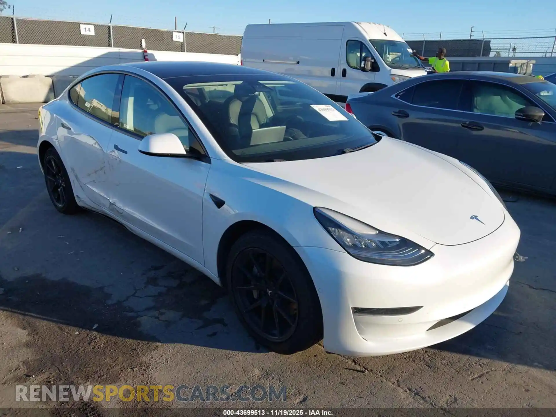 1 Photograph of a damaged car 5YJ3E1EA6MF850552 TESLA MODEL 3 2021