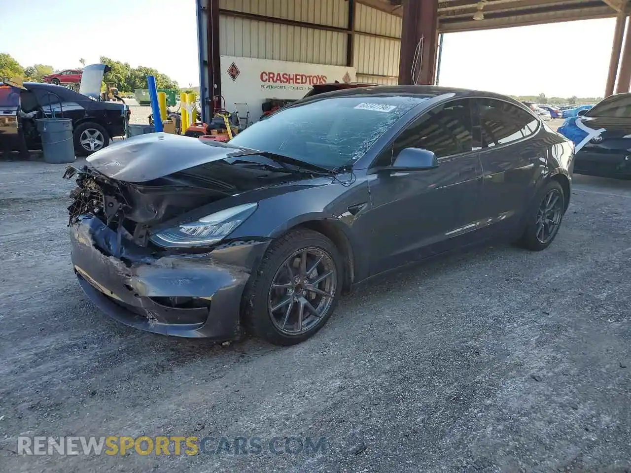 1 fotografías del automóvil dañado 5YJ3E1EA6MF853578 TESLA MODEL 3 2021