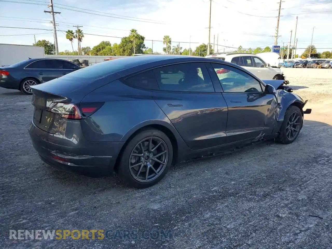 3 fotografías del automóvil dañado 5YJ3E1EA6MF853578 TESLA MODEL 3 2021