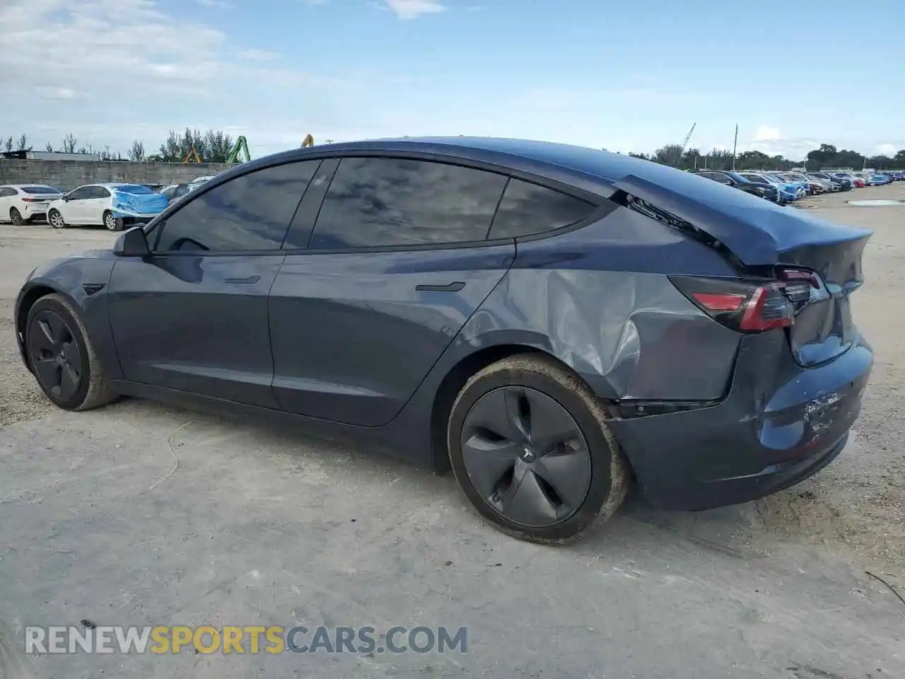 2 Photograph of a damaged car 5YJ3E1EA6MF854083 TESLA MODEL 3 2021