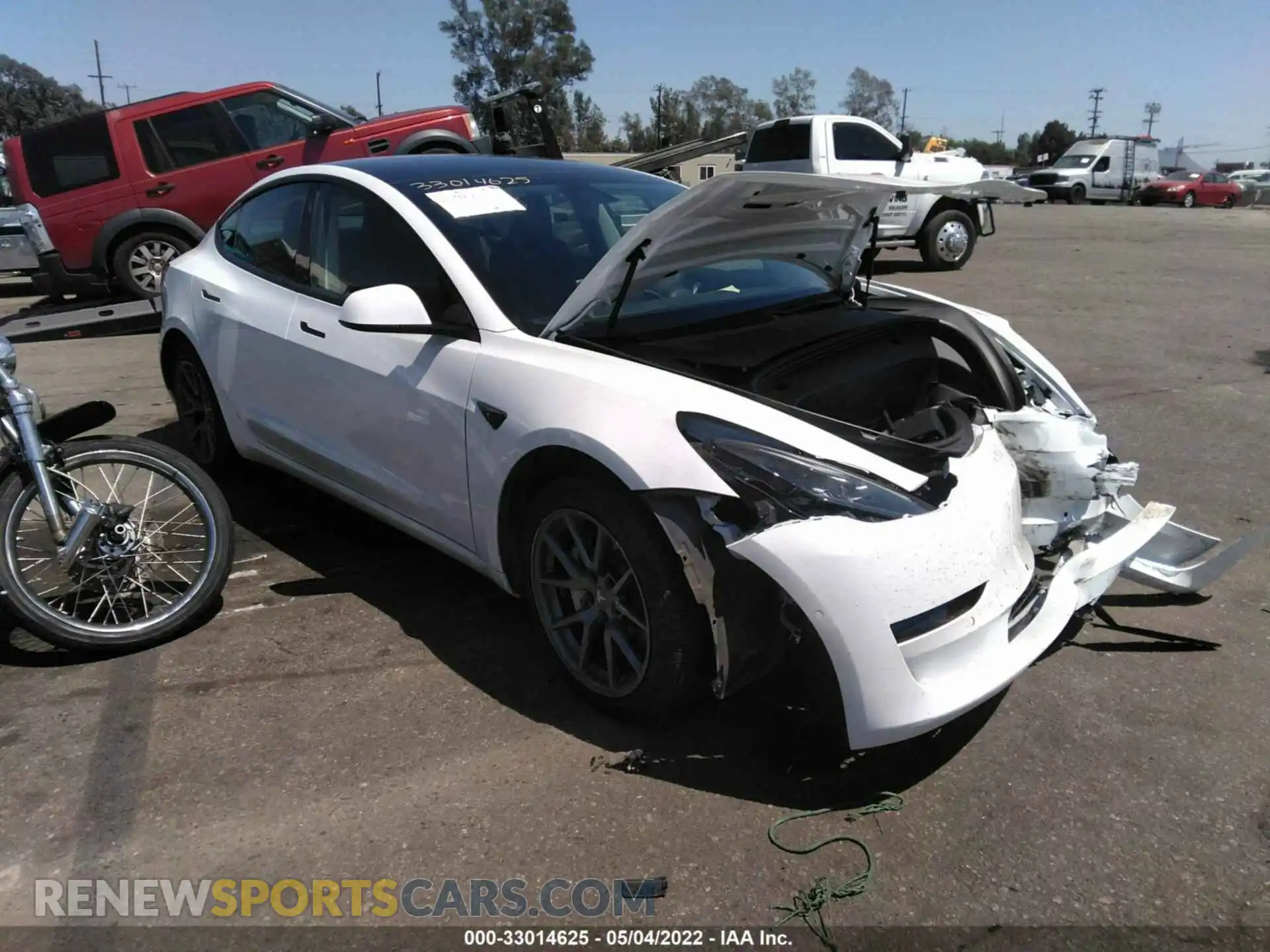 1 Photograph of a damaged car 5YJ3E1EA6MF867769 TESLA MODEL 3 2021