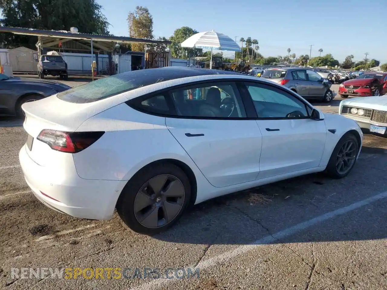 3 Photograph of a damaged car 5YJ3E1EA6MF877024 TESLA MODEL 3 2021