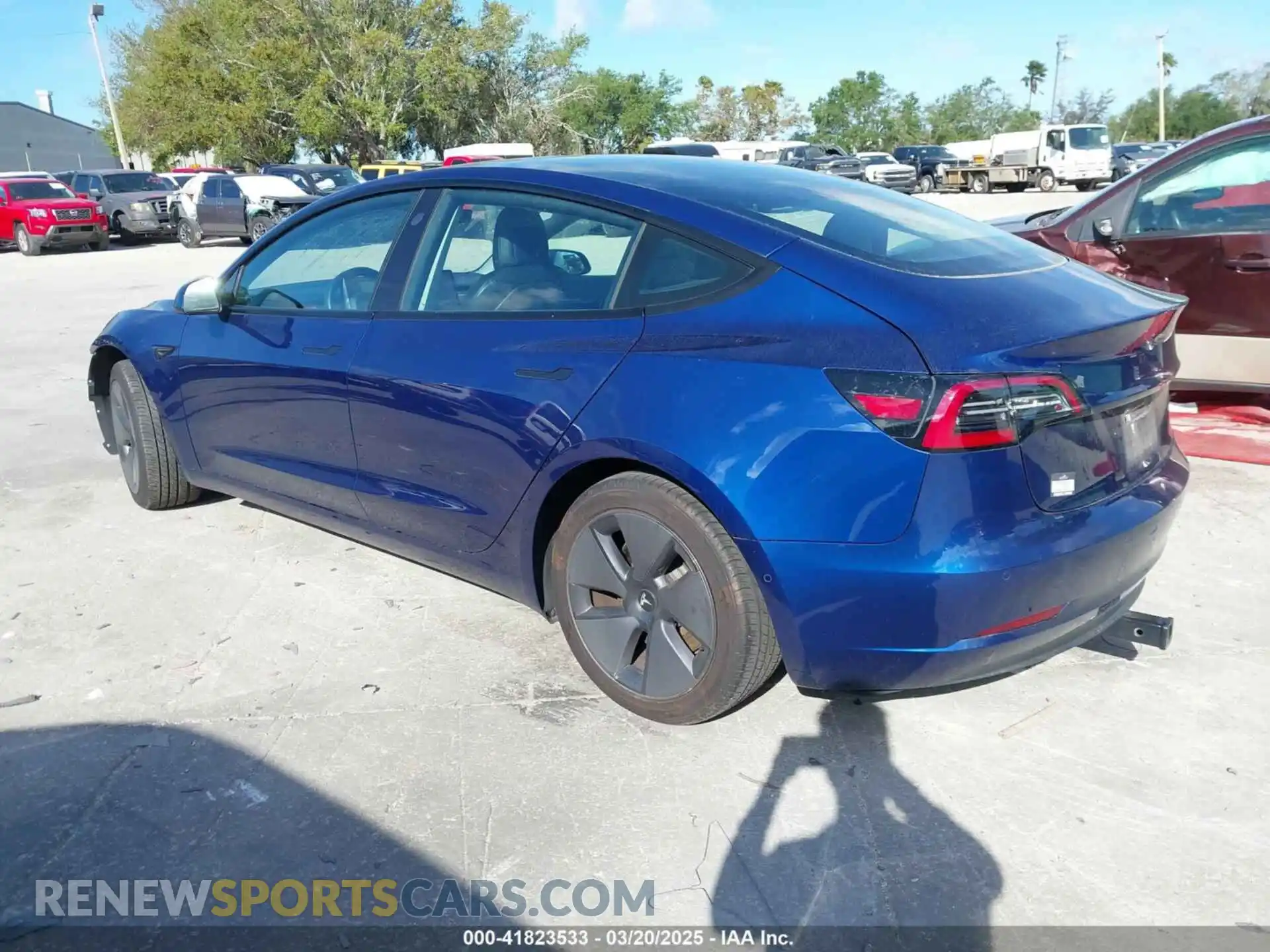 3 Photograph of a damaged car 5YJ3E1EA6MF907476 TESLA MODEL 3 2021