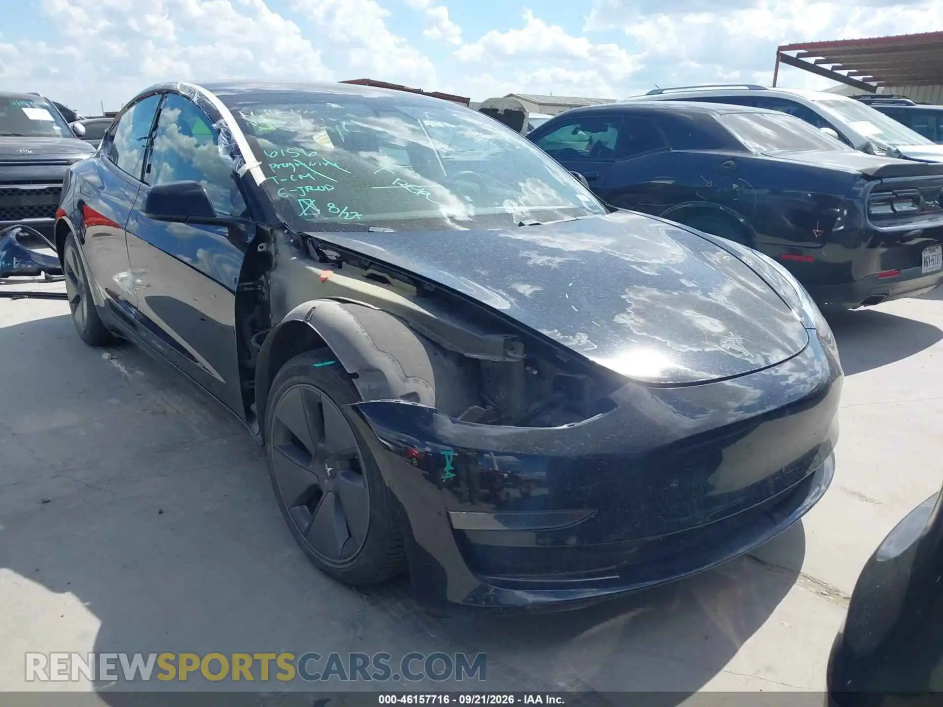1 Photograph of a damaged car 5YJ3E1EA6MF919451 TESLA MODEL 3 2021