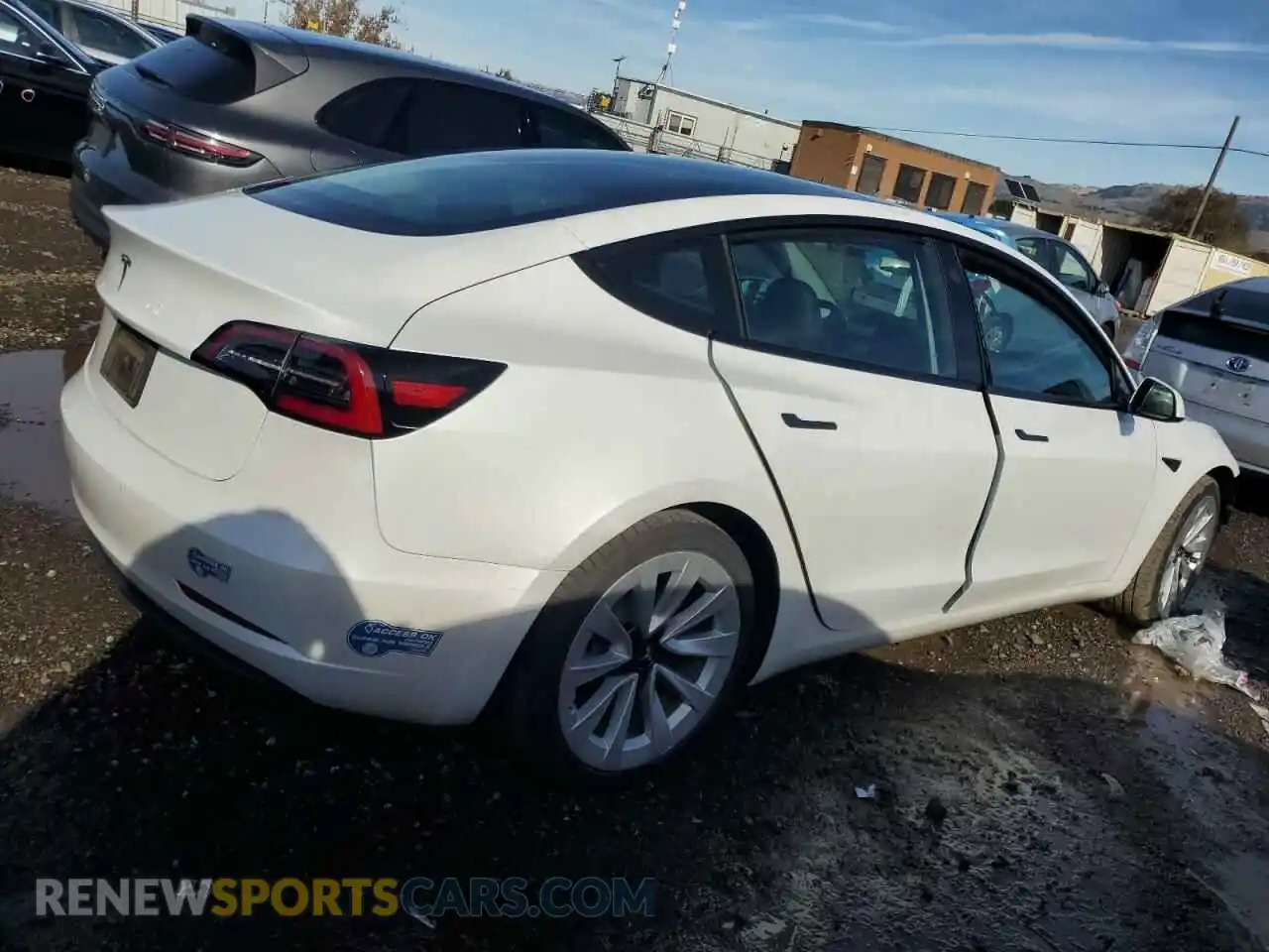 3 Photograph of a damaged car 5YJ3E1EA6MF937271 TESLA MODEL 3 2021