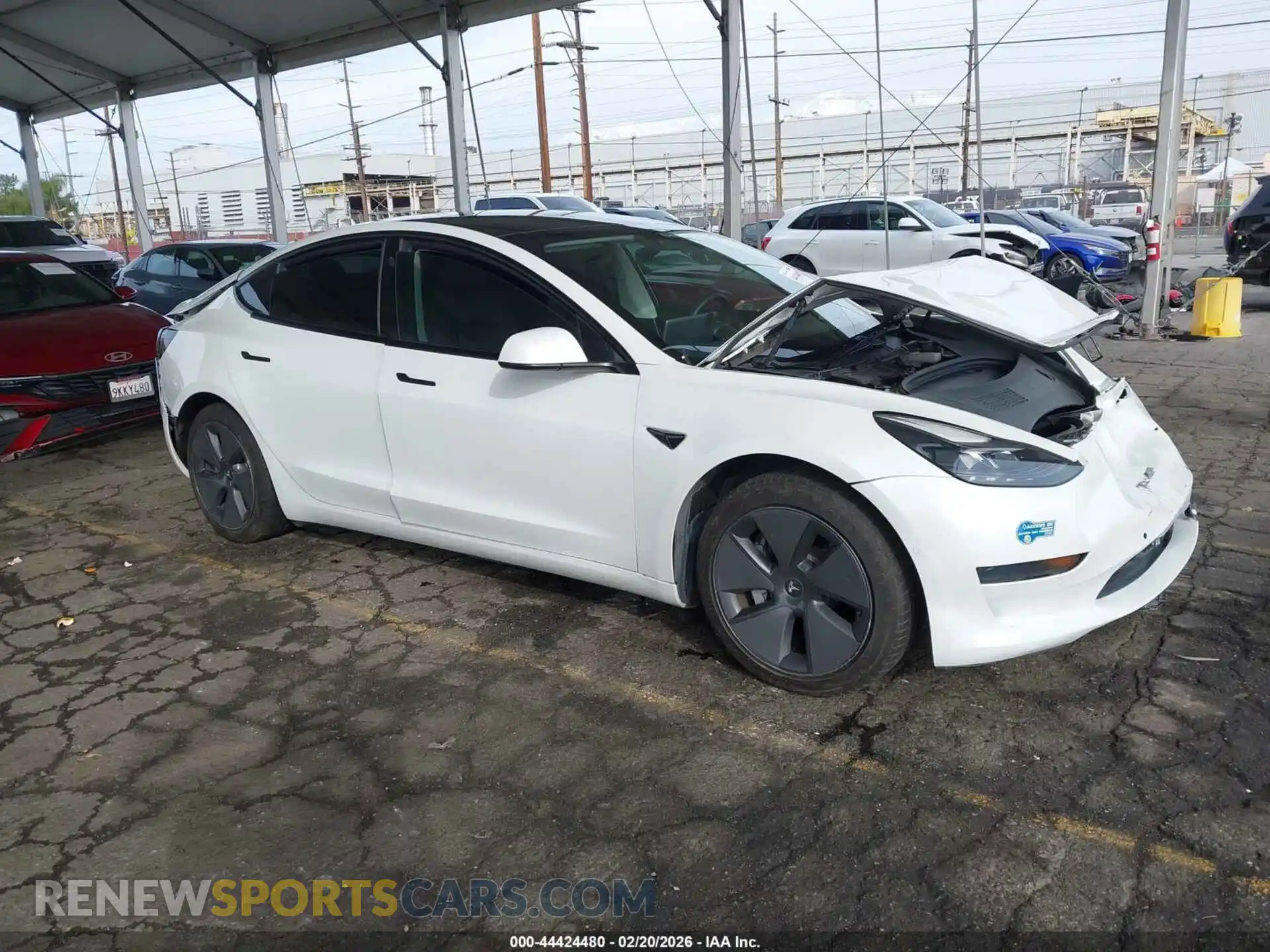 1 Photograph of a damaged car 5YJ3E1EA6MF938534 TESLA MODEL 3 2021