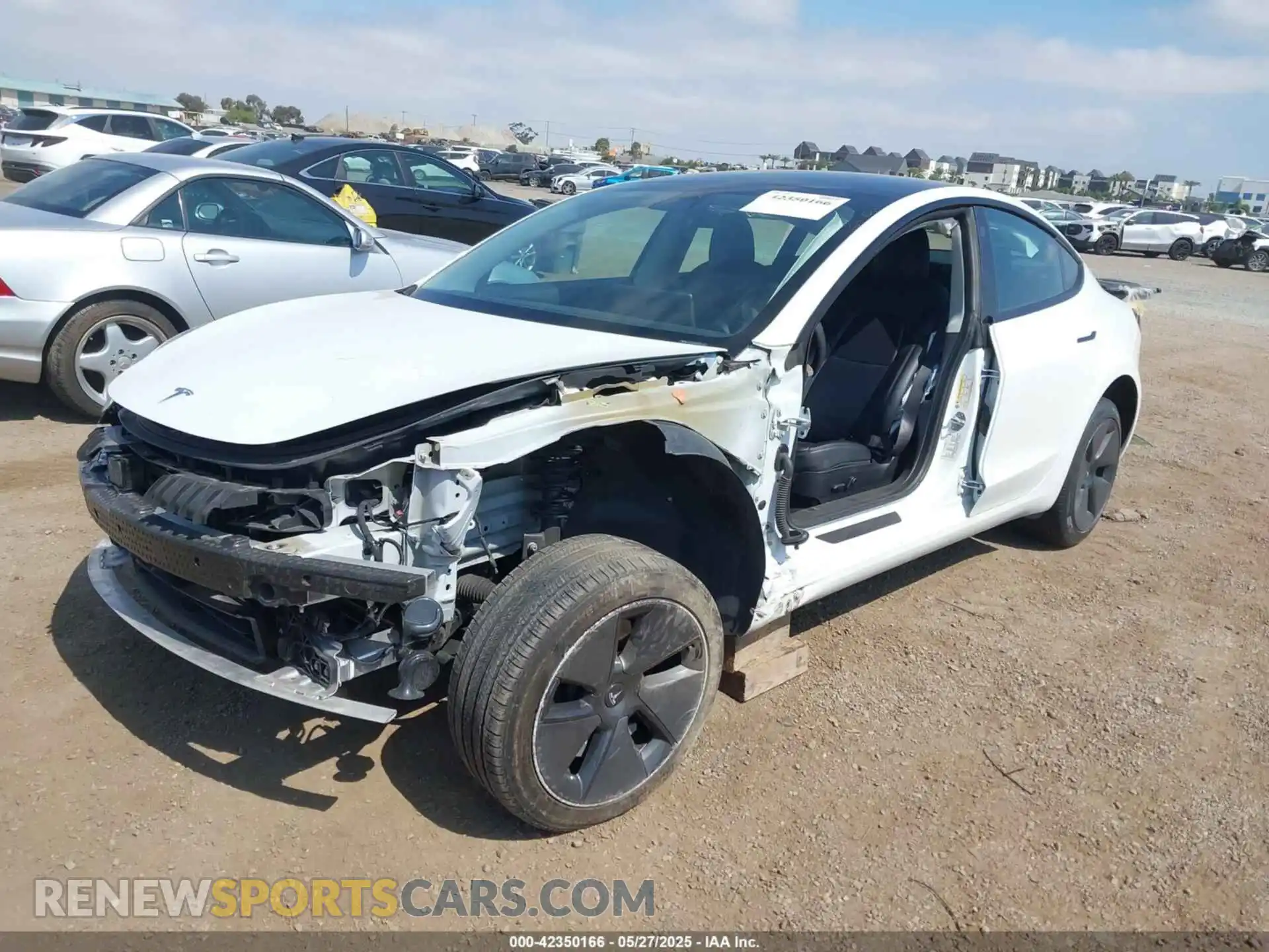2 Photograph of a damaged car 5YJ3E1EA6MF940333 TESLA MODEL 3 2021
