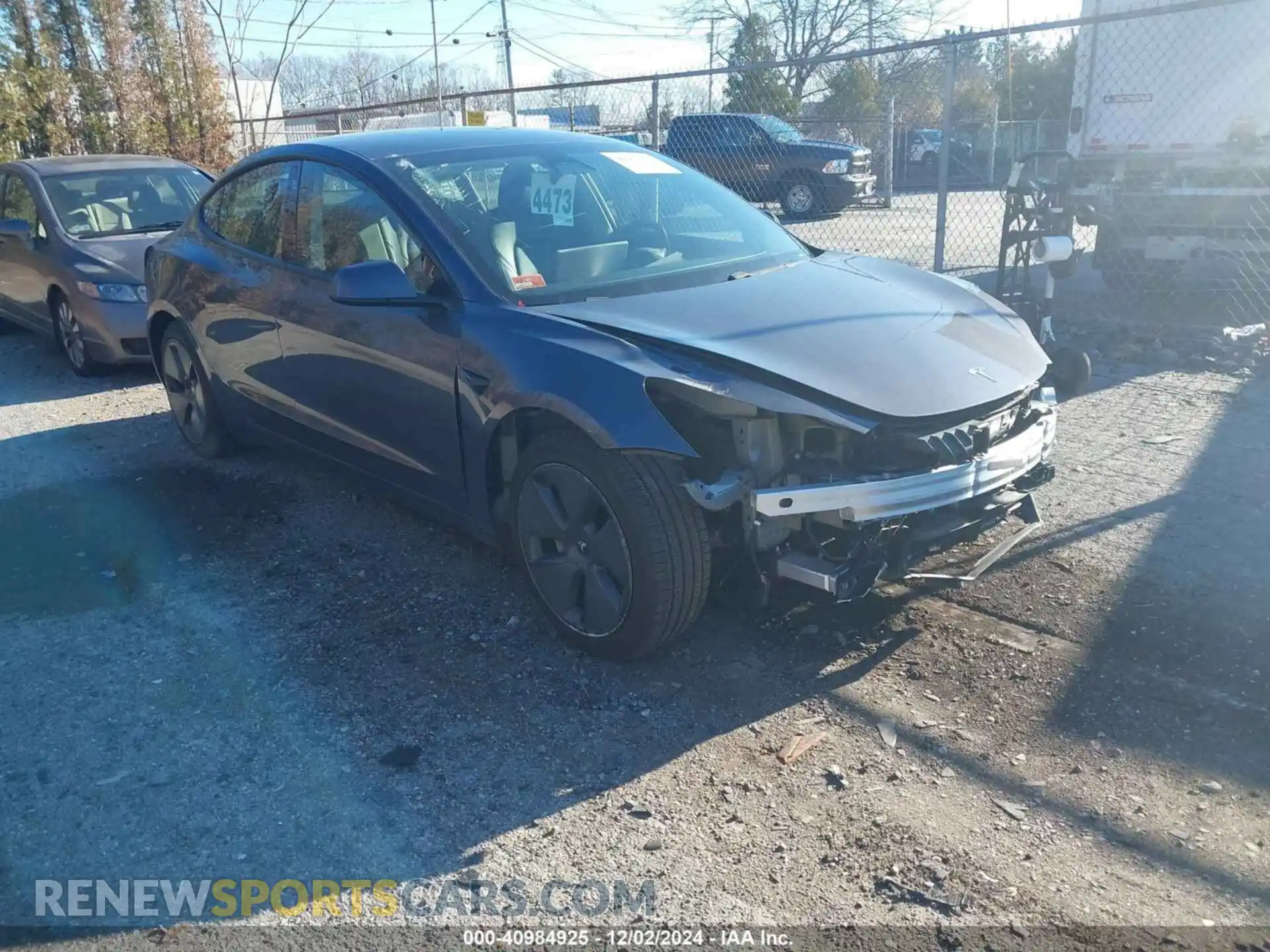 1 Photograph of a damaged car 5YJ3E1EA6MF976734 TESLA MODEL 3 2021