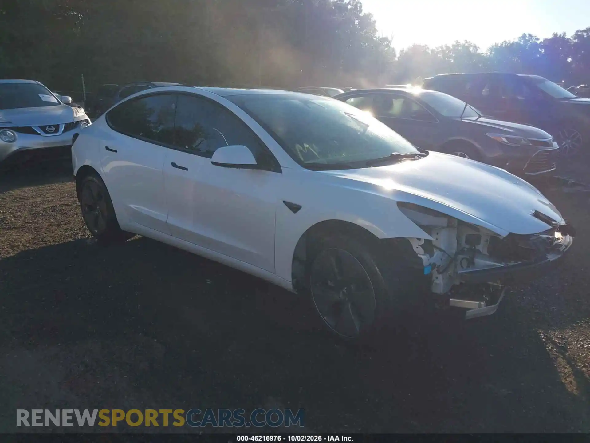 1 Photograph of a damaged car 5YJ3E1EA6MF976863 TESLA MODEL 3 2021