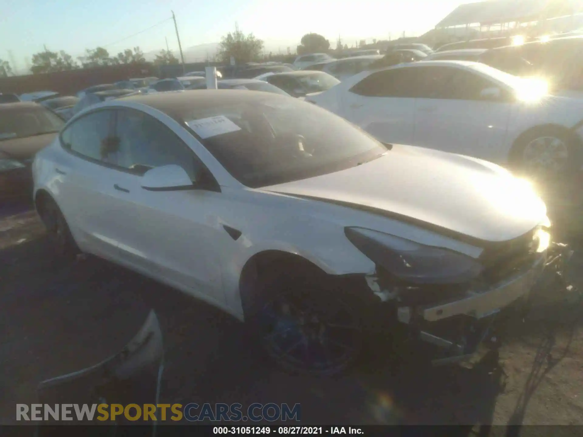 1 Photograph of a damaged car 5YJ3E1EA6MF997891 TESLA MODEL 3 2021