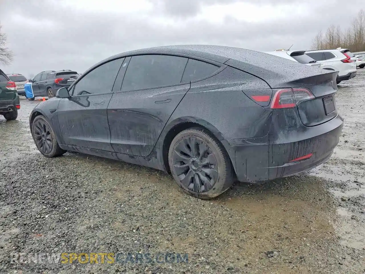 2 Photograph of a damaged car 5YJ3E1EA6MF997941 TESLA MODEL 3 2021