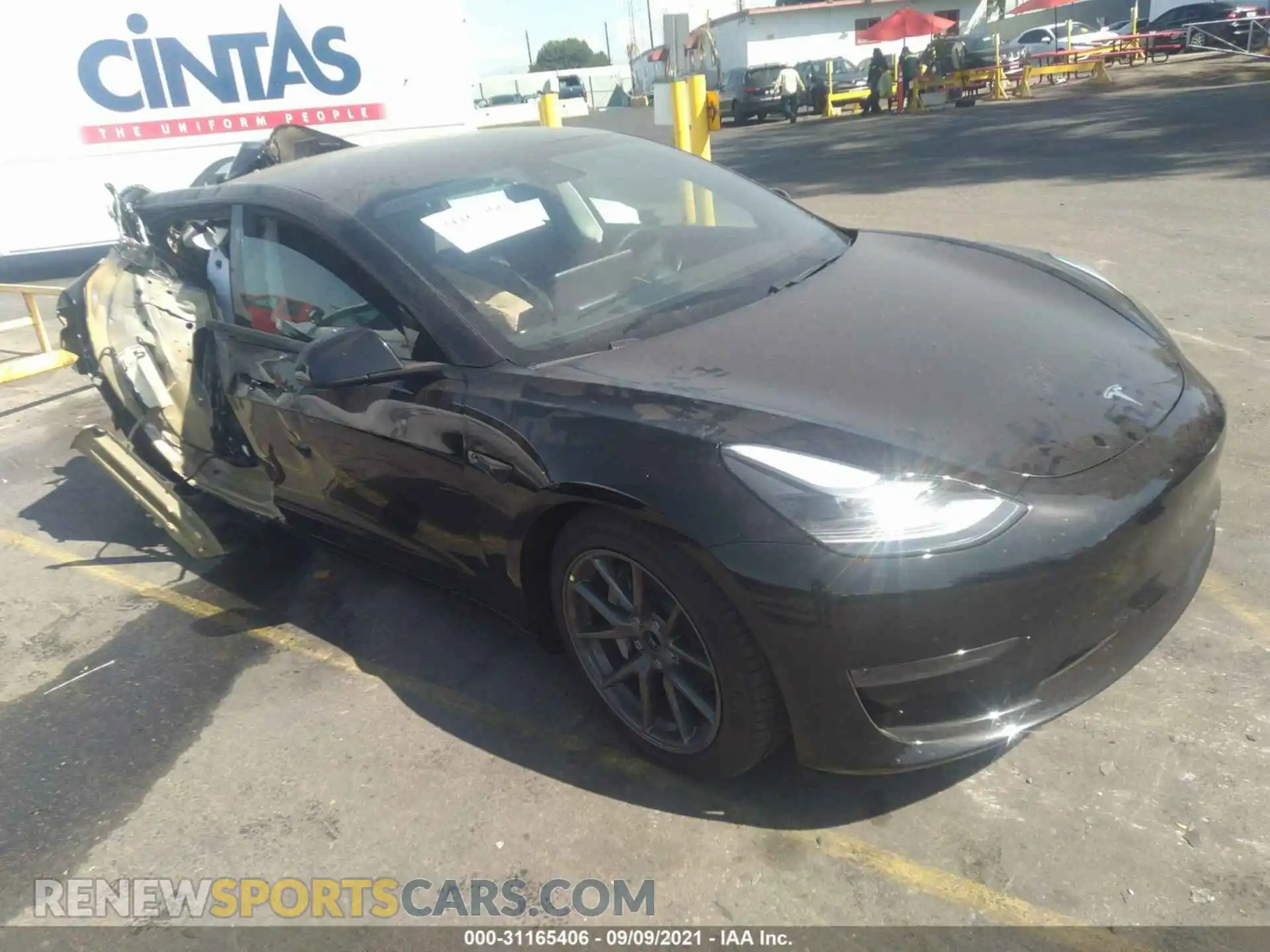 1 Photograph of a damaged car 5YJ3E1EA6MF998216 TESLA MODEL 3 2021