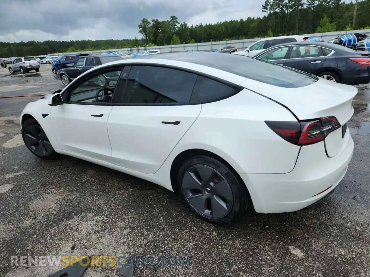 2 Photograph of a damaged car 5YJ3E1EA7MF016533 TESLA MODEL 3 2021
