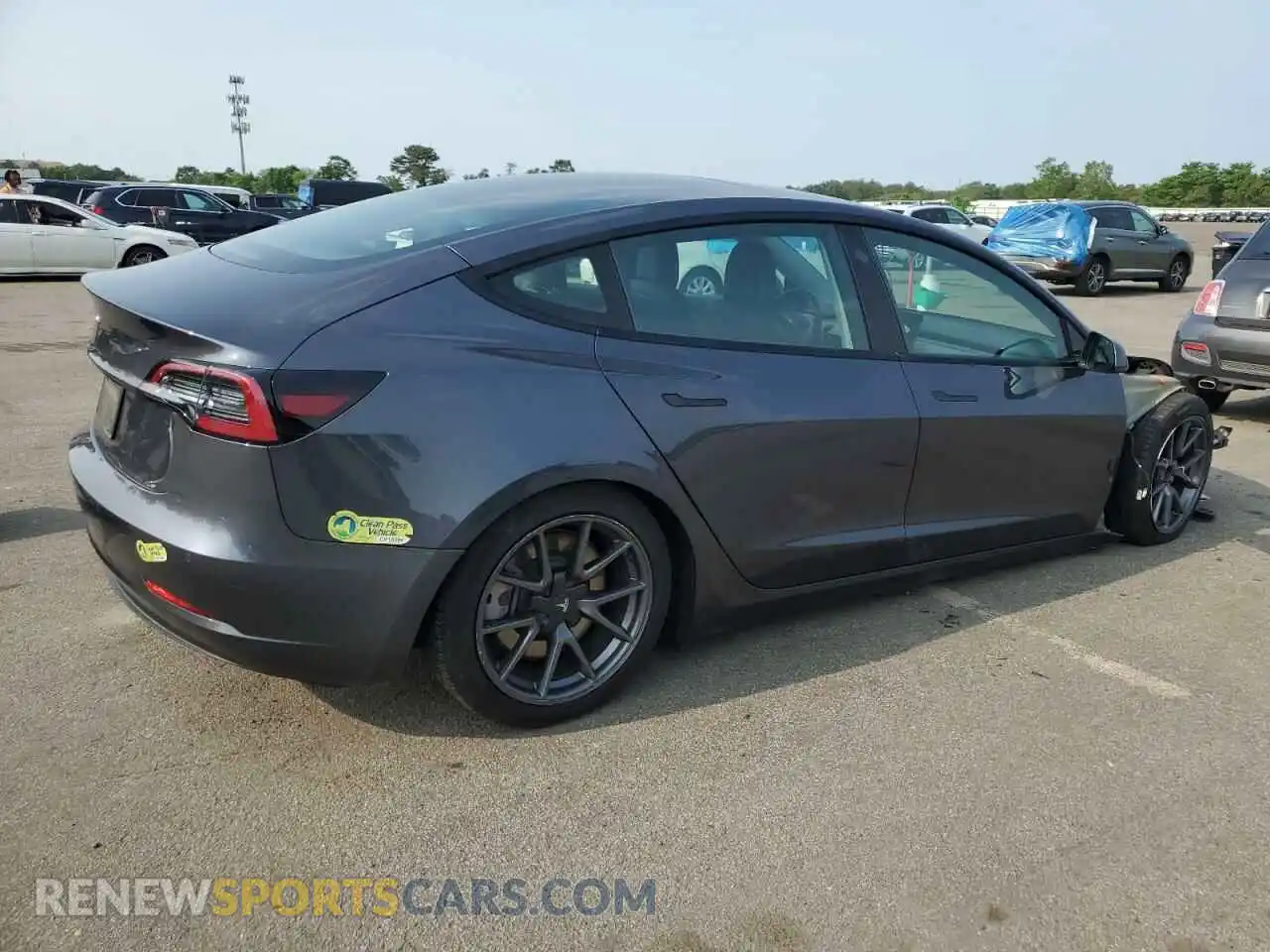 3 Photograph of a damaged car 5YJ3E1EA7MF022218 TESLA MODEL 3 2021