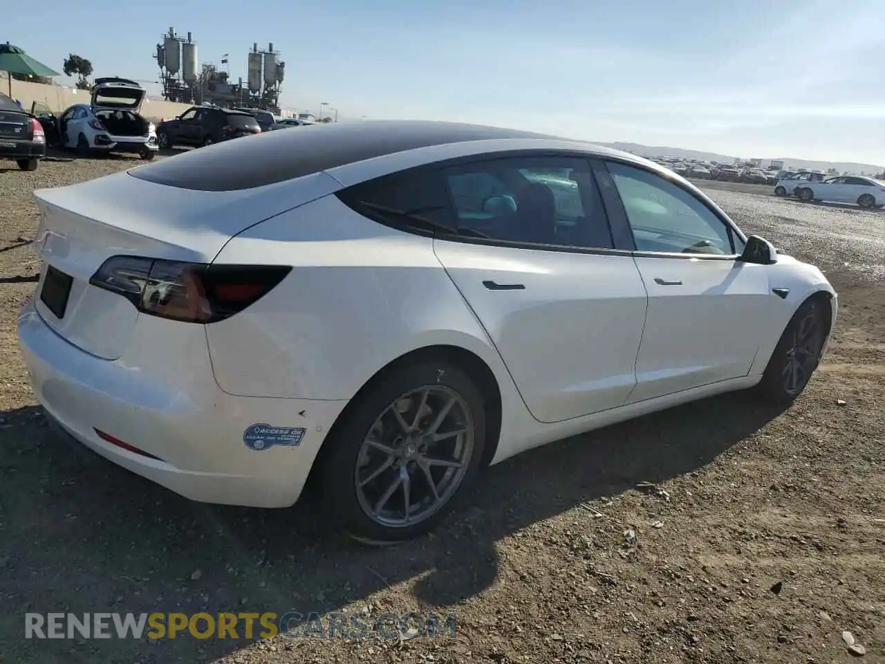 3 Photograph of a damaged car 5YJ3E1EA7MF023112 TESLA MODEL 3 2021