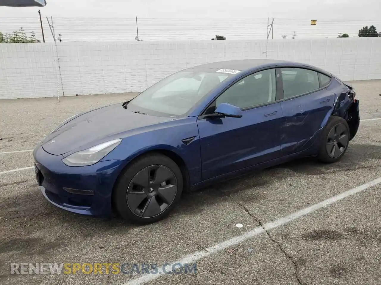 1 Photograph of a damaged car 5YJ3E1EA7MF028973 TESLA MODEL 3 2021