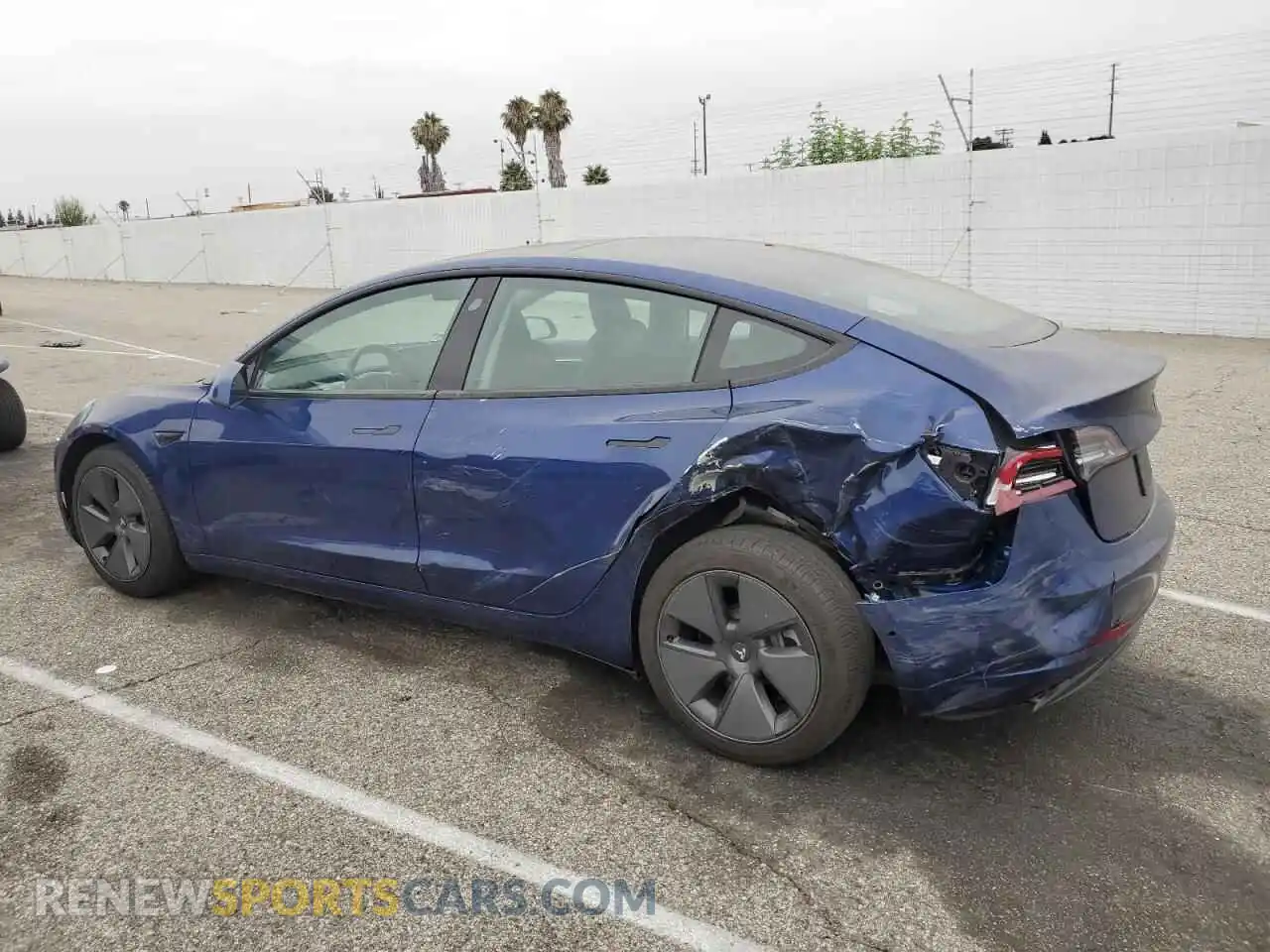 2 Photograph of a damaged car 5YJ3E1EA7MF028973 TESLA MODEL 3 2021