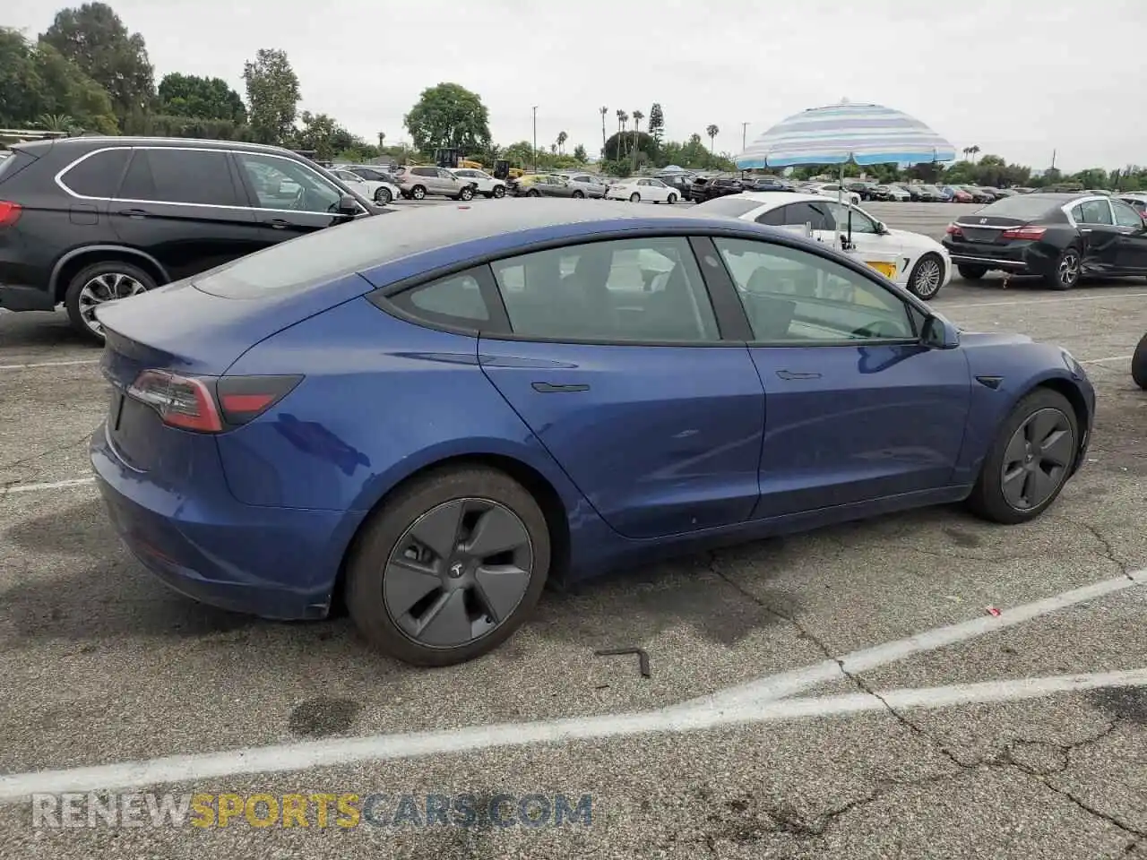 3 Photograph of a damaged car 5YJ3E1EA7MF028973 TESLA MODEL 3 2021