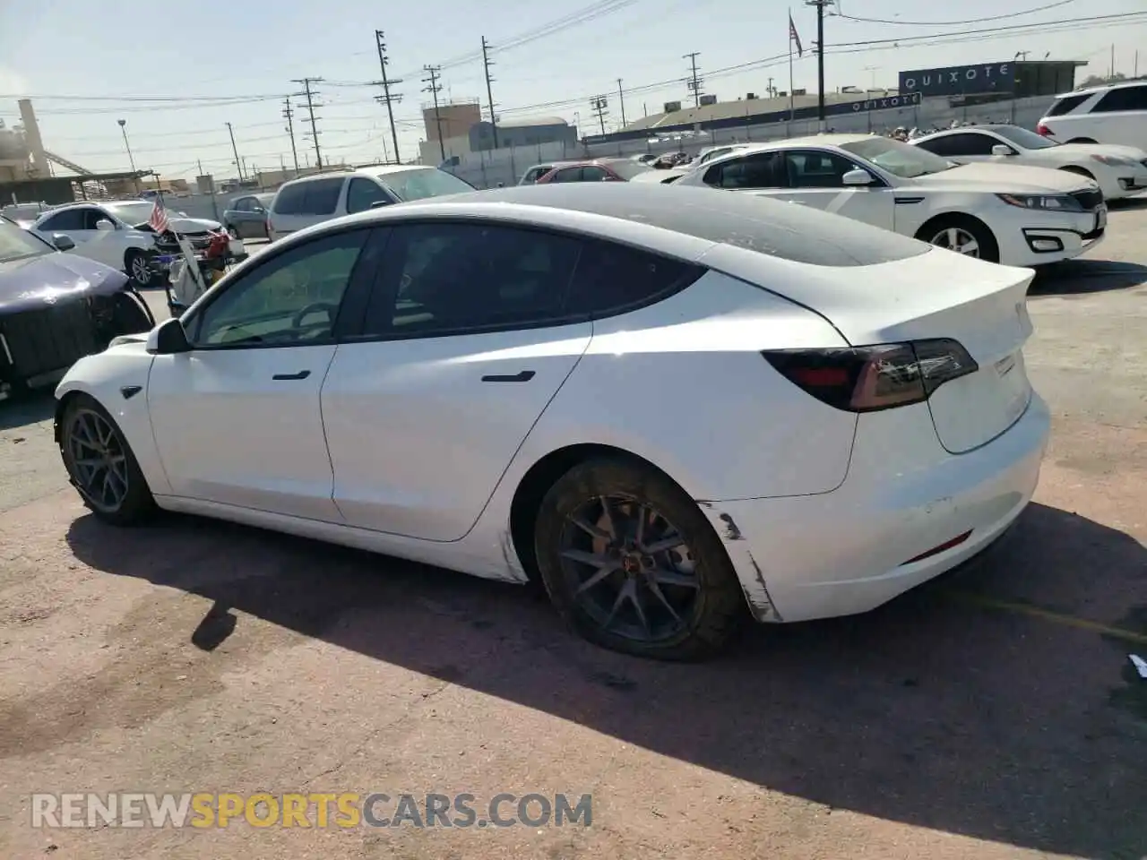 3 Photograph of a damaged car 5YJ3E1EA7MF029587 TESLA MODEL 3 2021
