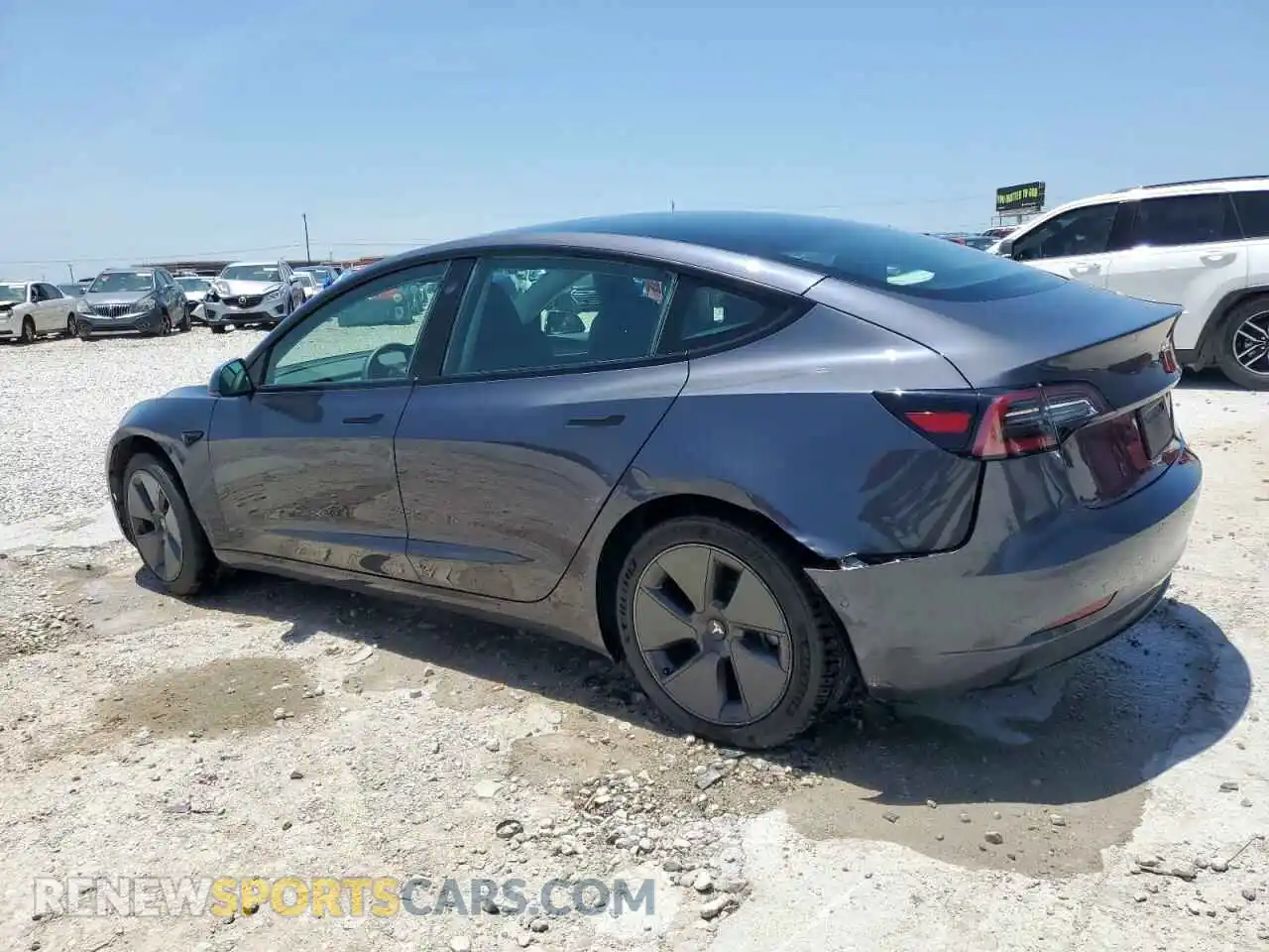 2 Photograph of a damaged car 5YJ3E1EA7MF029847 TESLA MODEL 3 2021
