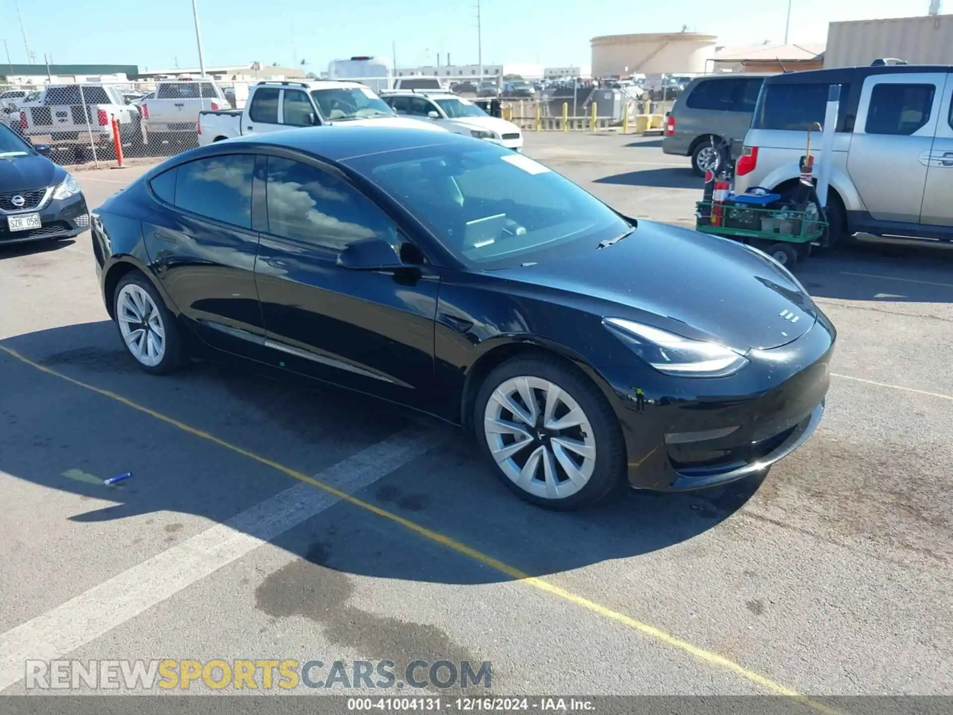 1 Photograph of a damaged car 5YJ3E1EA7MF031288 TESLA MODEL 3 2021
